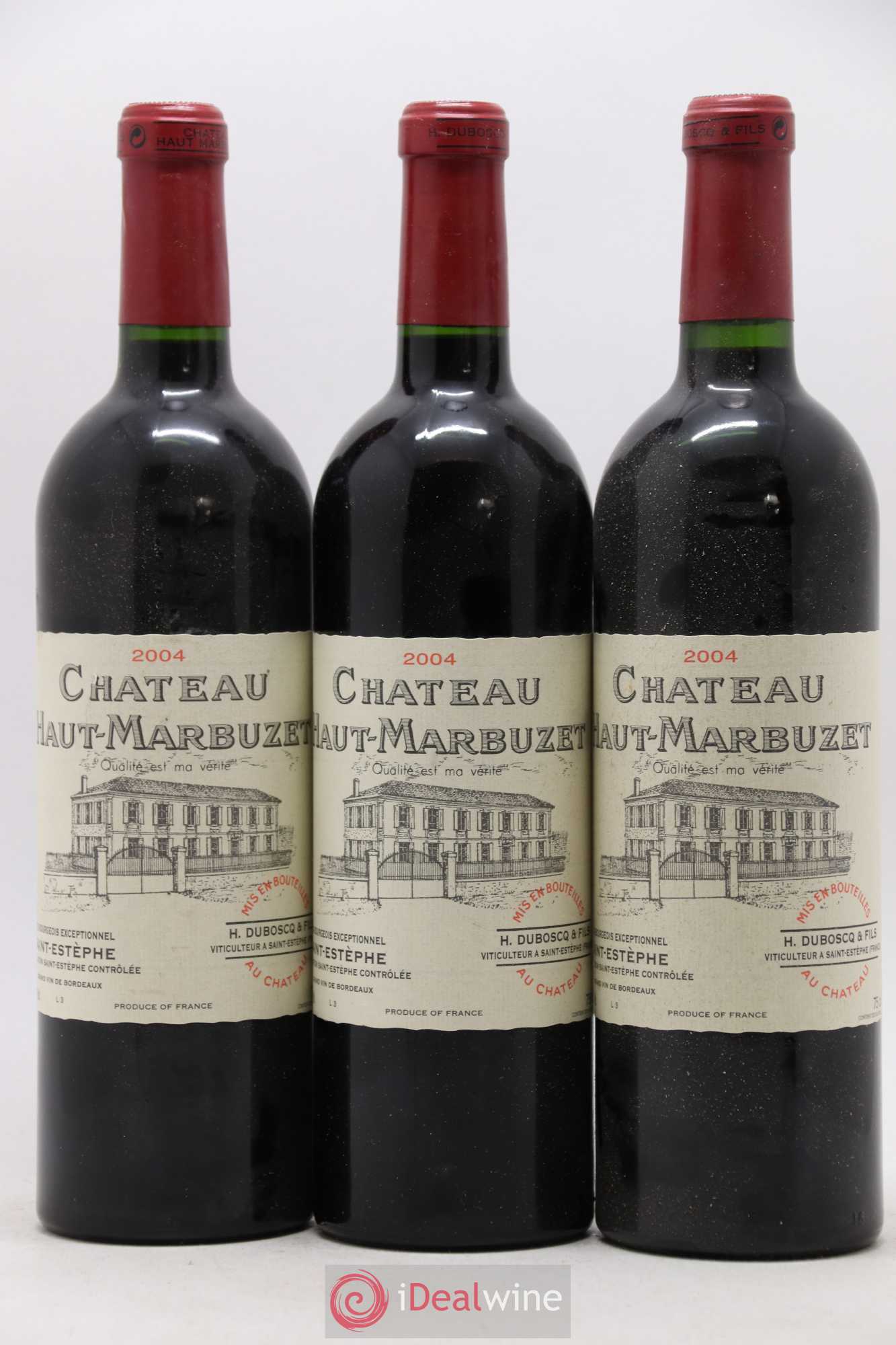 Château Haut Marbuzet 2004 - Lot de 6 bouteilles - 1
