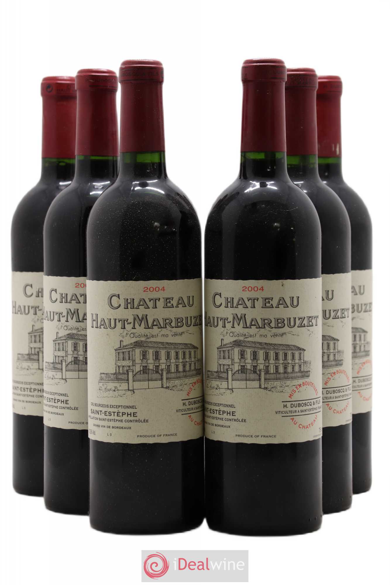 Château Haut Marbuzet 2004 - Lot de 6 bouteilles - 0