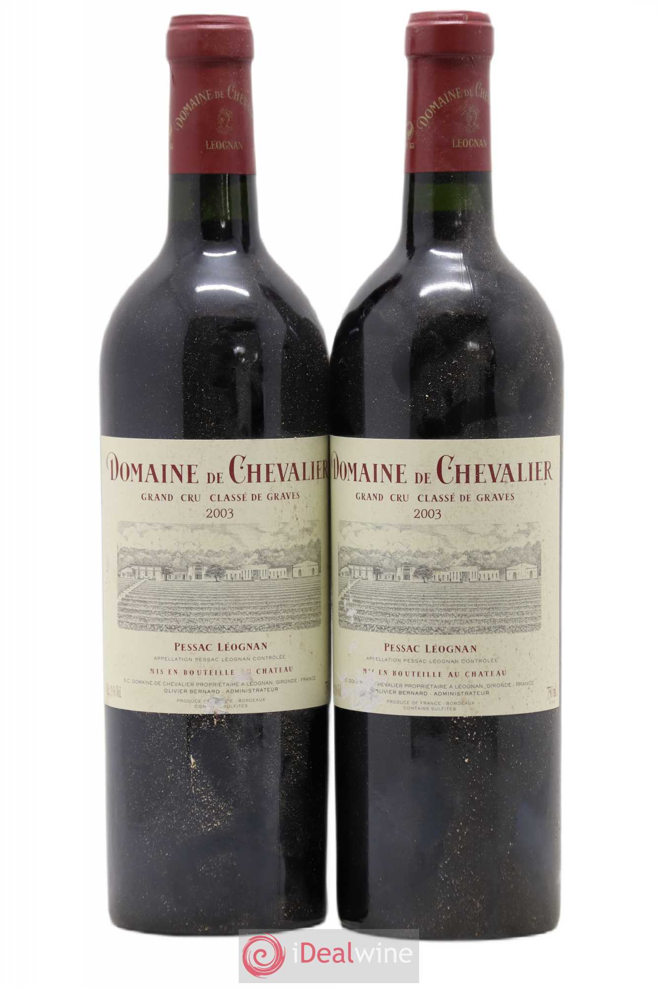Domaine de Chevalier Cru Classé de Graves 2003 - Lot de 2 bouteilles - 0