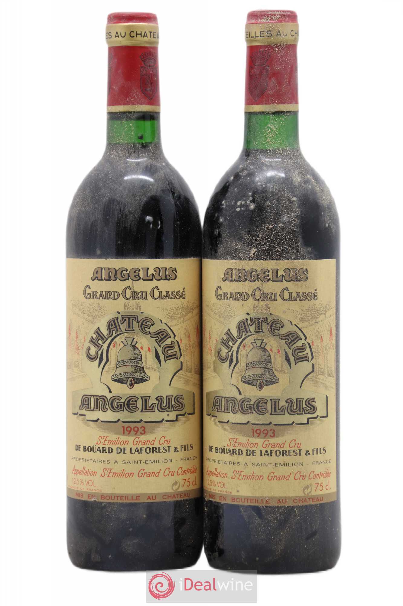 Château Angélus 1er Grand Cru Classé A 1993 - Lot de 2 bouteilles - 0