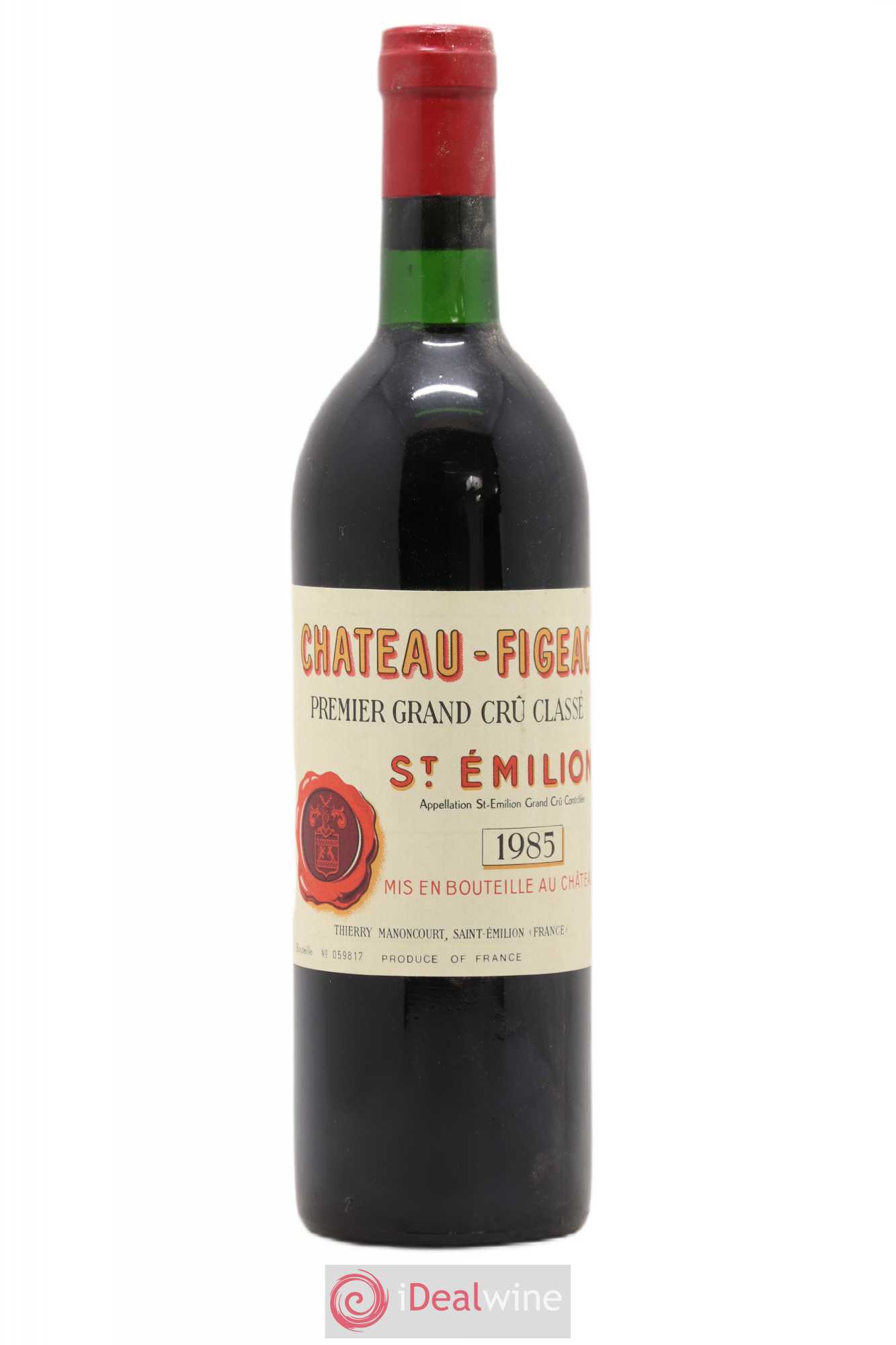 Château Figeac 1er Grand Cru Classé A 1985 - Lot de 1 bouteille - 0