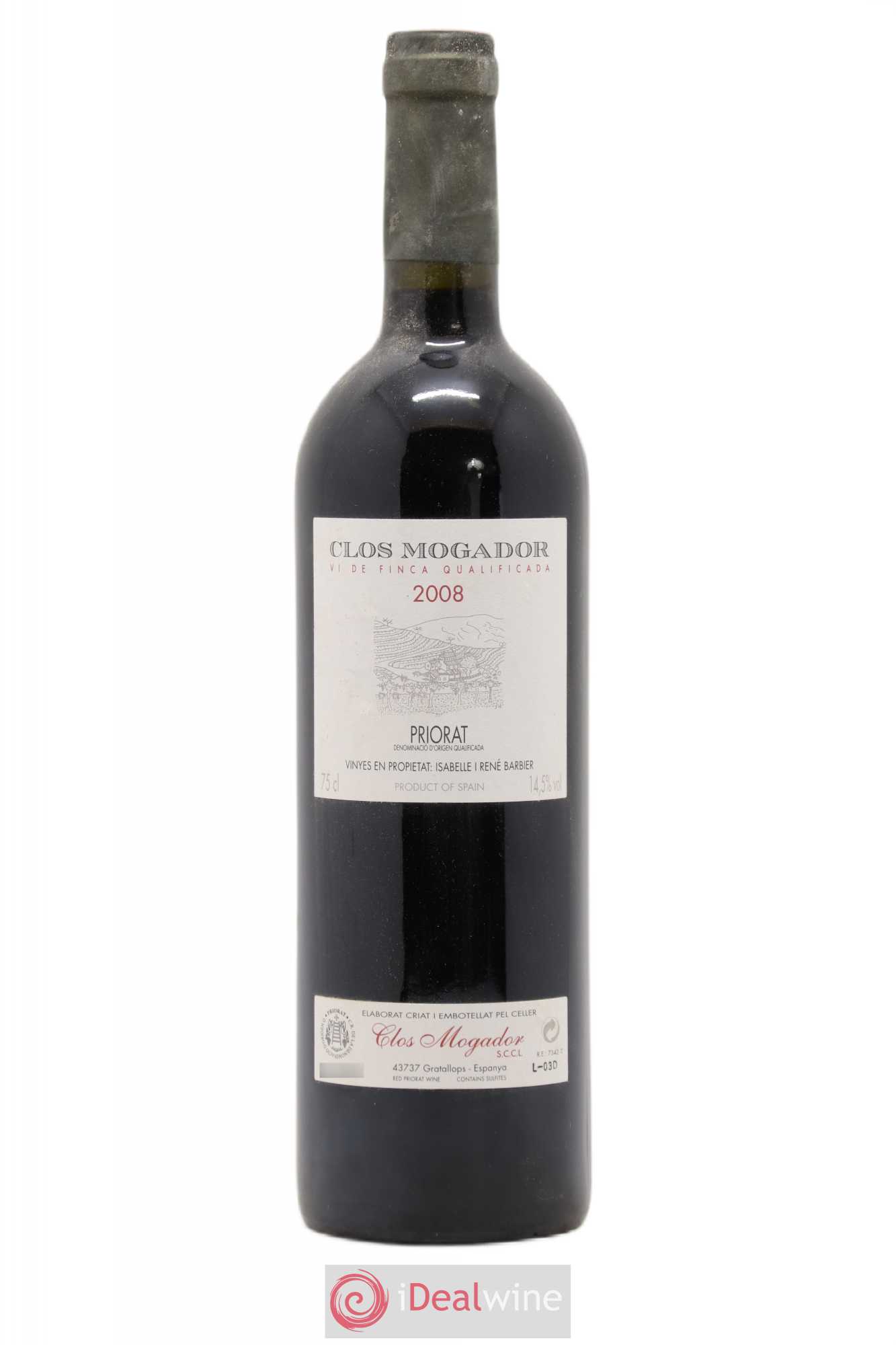 Priorat Clos Mogador DOCA René Barbier 2008 - Posten von 1 Flasche - 0