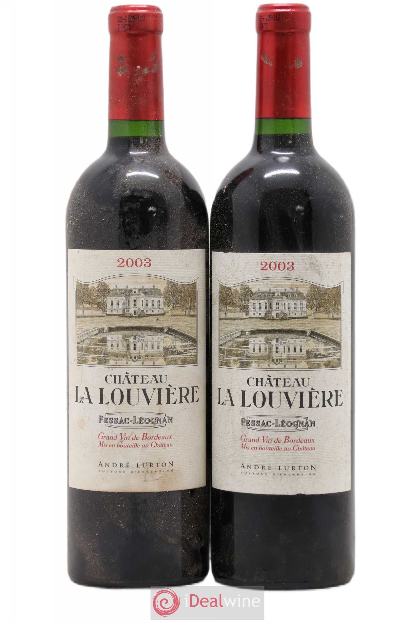 Château la Louvière 2003 - Lot de 2 bouteilles - 0