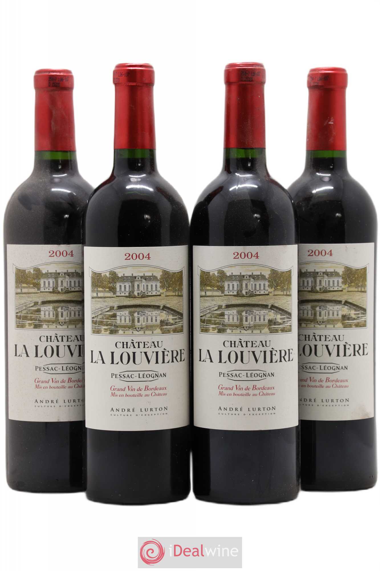 Château la Louvière 2004 - Lot de 4 bouteilles - 0