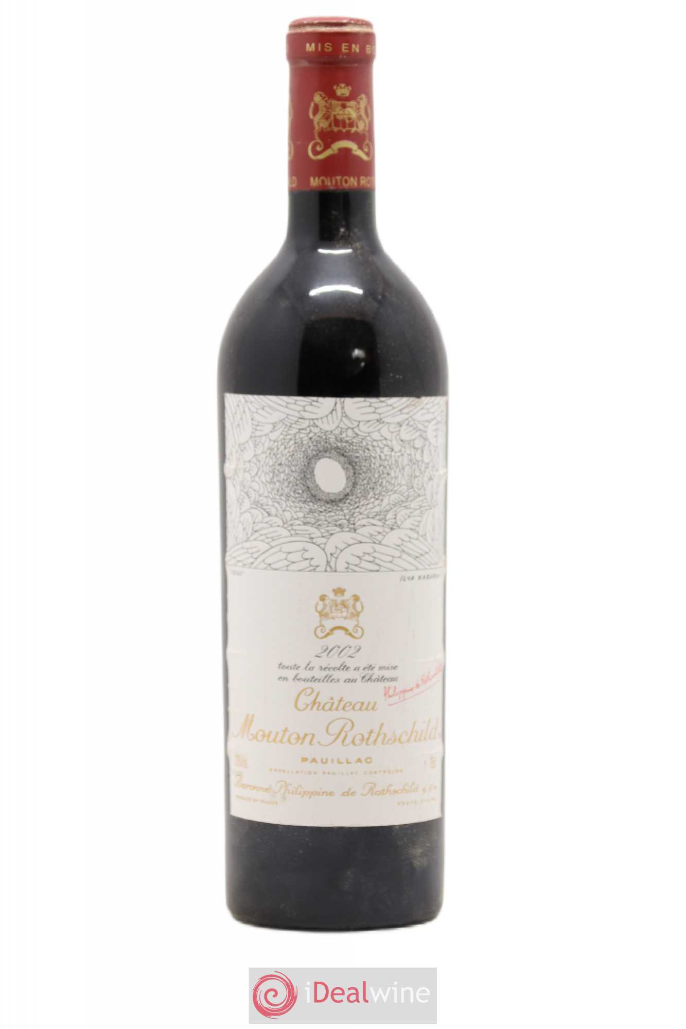Château Mouton Rothschild 1er Grand Cru Classé 2002 - Lot de 1 bouteille - 0