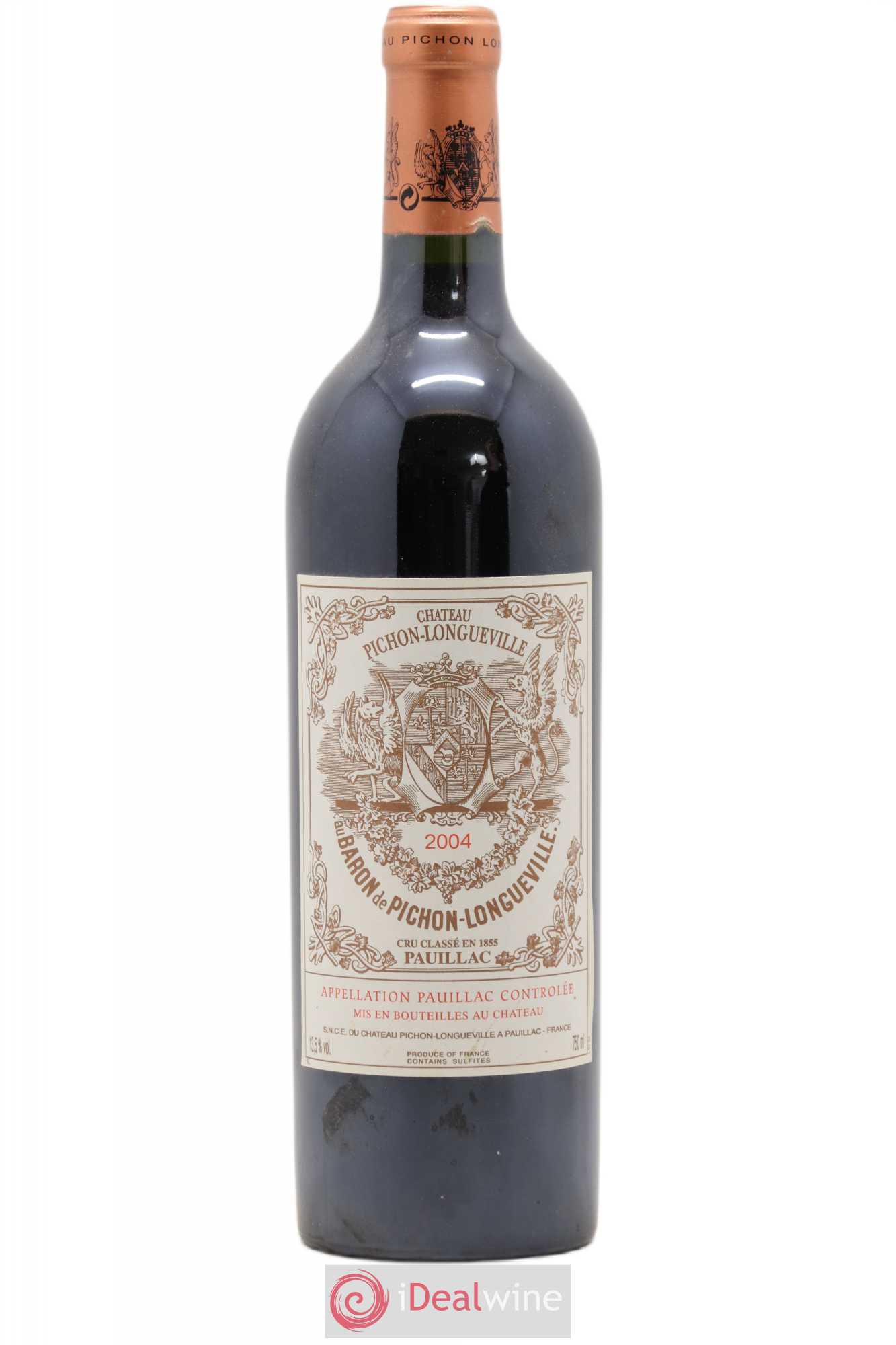 Pichon Longueville Baron 2ème Grand Cru Classé 2004 - Lot de 1 bouteille - 0
