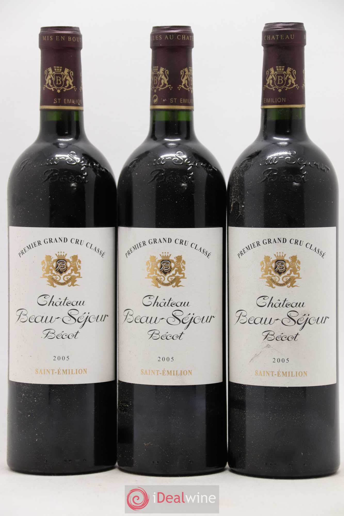 Château Beau-Séjour Bécot 1er Grand Cru Classé B 2005 - Lot de 6 bouteilles - 1