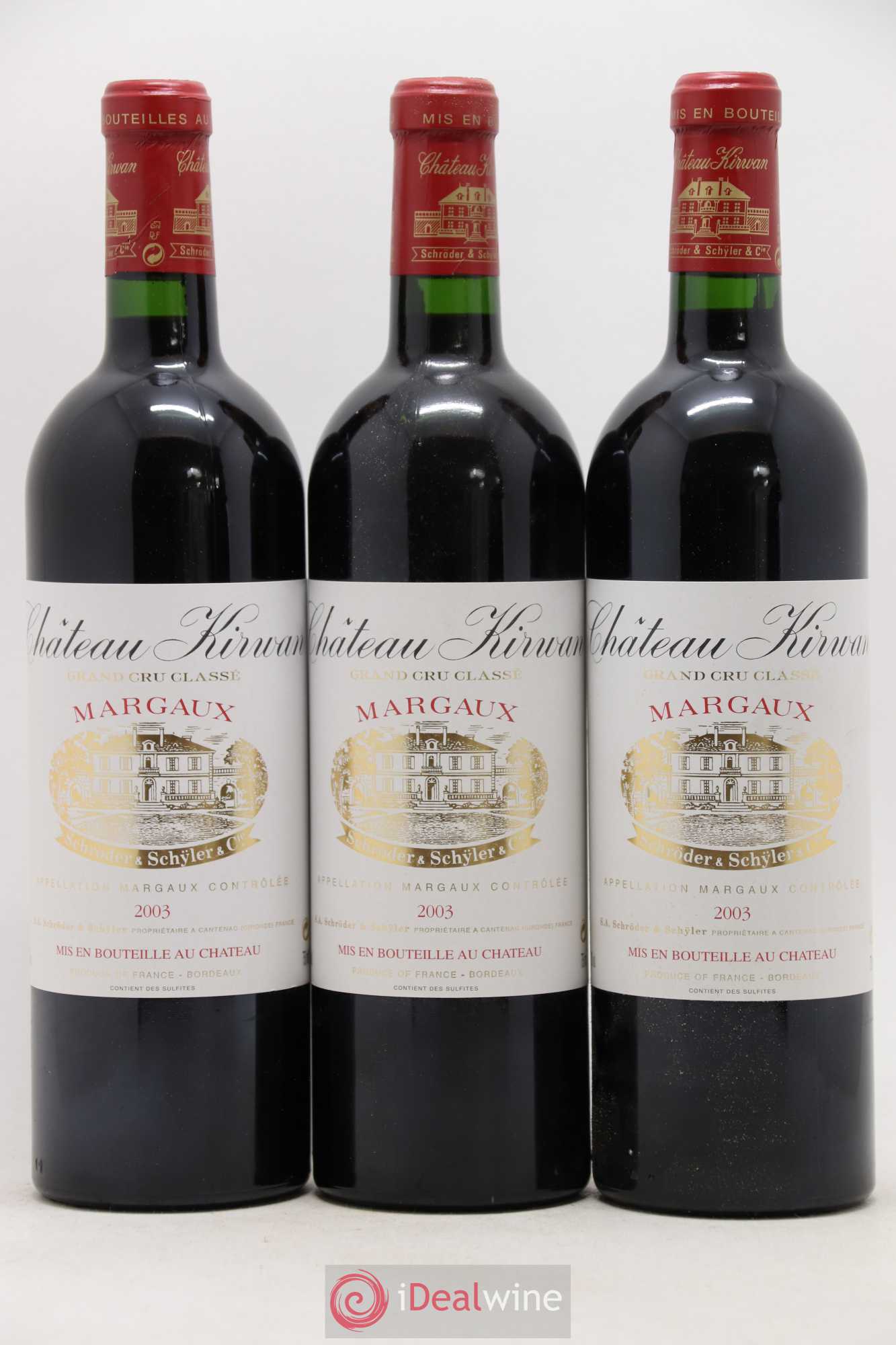 Château Kirwan 3ème Grand Cru Classé 2003 - Lot de 6 bouteilles - 2