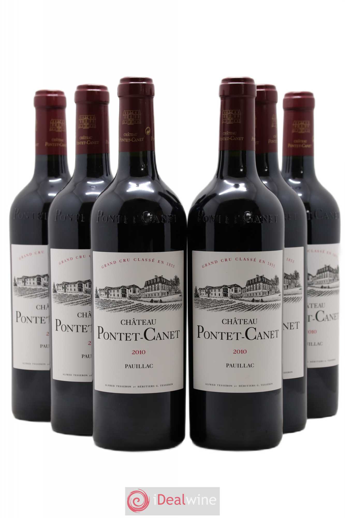 Château Pontet Canet 5ème Grand Cru Classé 2010 - Lot de 6 bouteilles - 0