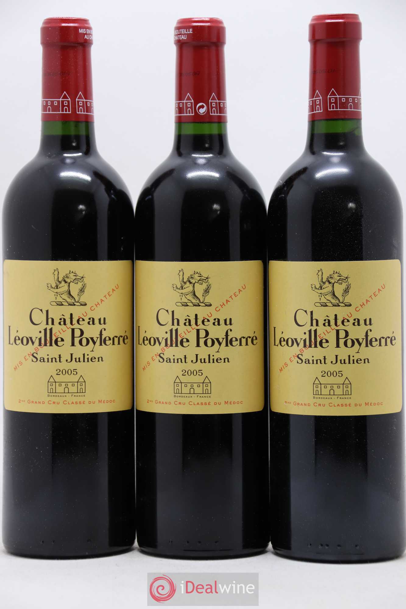Château Léoville Poyferré 2ème Grand Cru Classé 2005 - Lot de 6 bouteilles - 1
