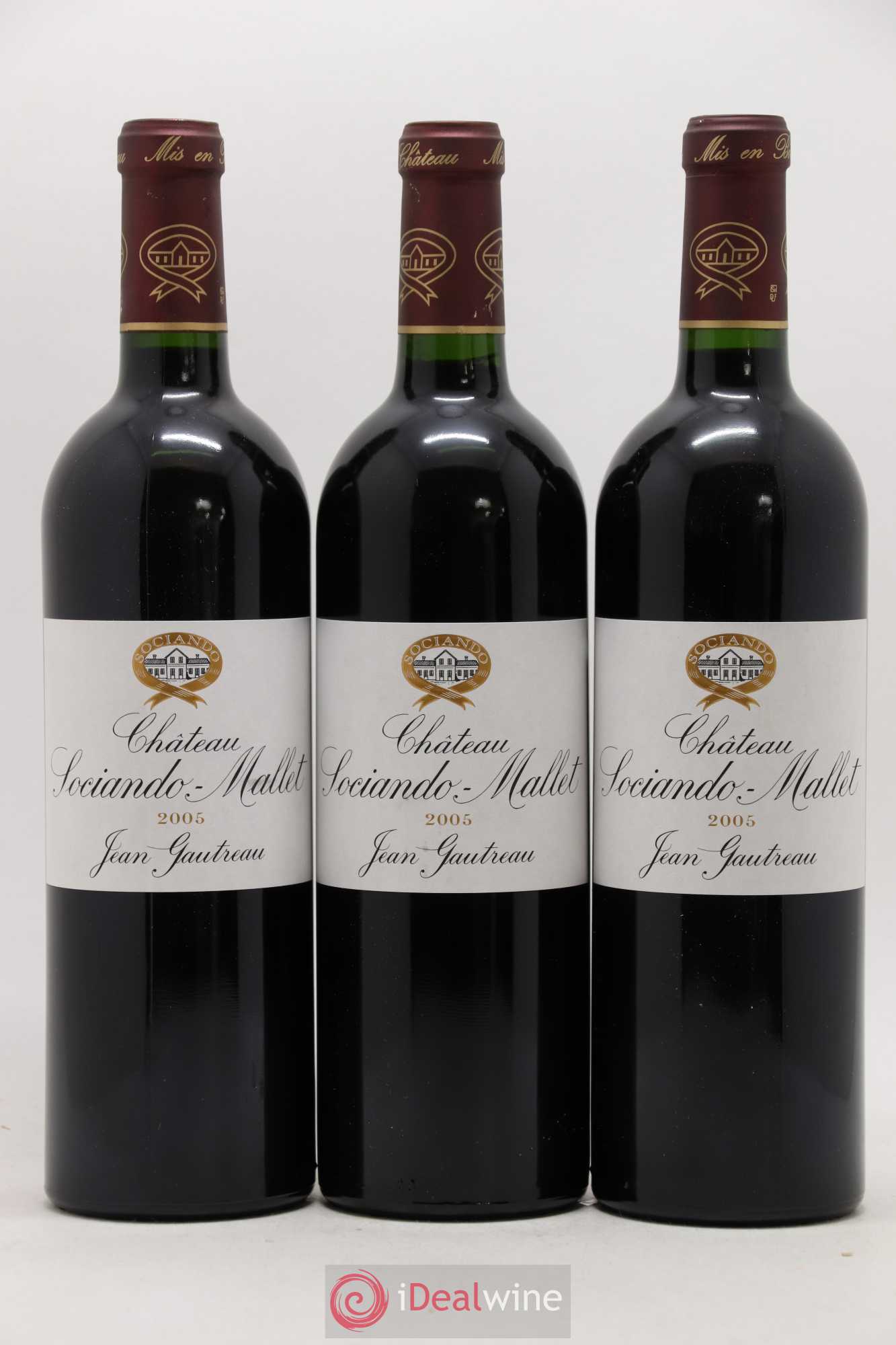 Château Sociando Mallet 2005 - Lot de 6 bouteilles - 2