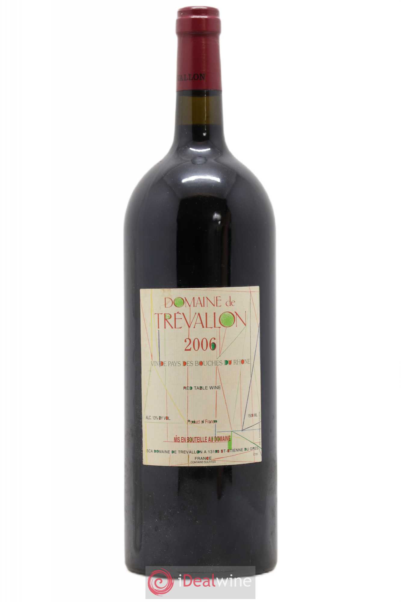VDP Bouches du Rhône Trévallon (Domaine de) Eloi Dürrbach 2006 - Lot de 1 magnum - 0