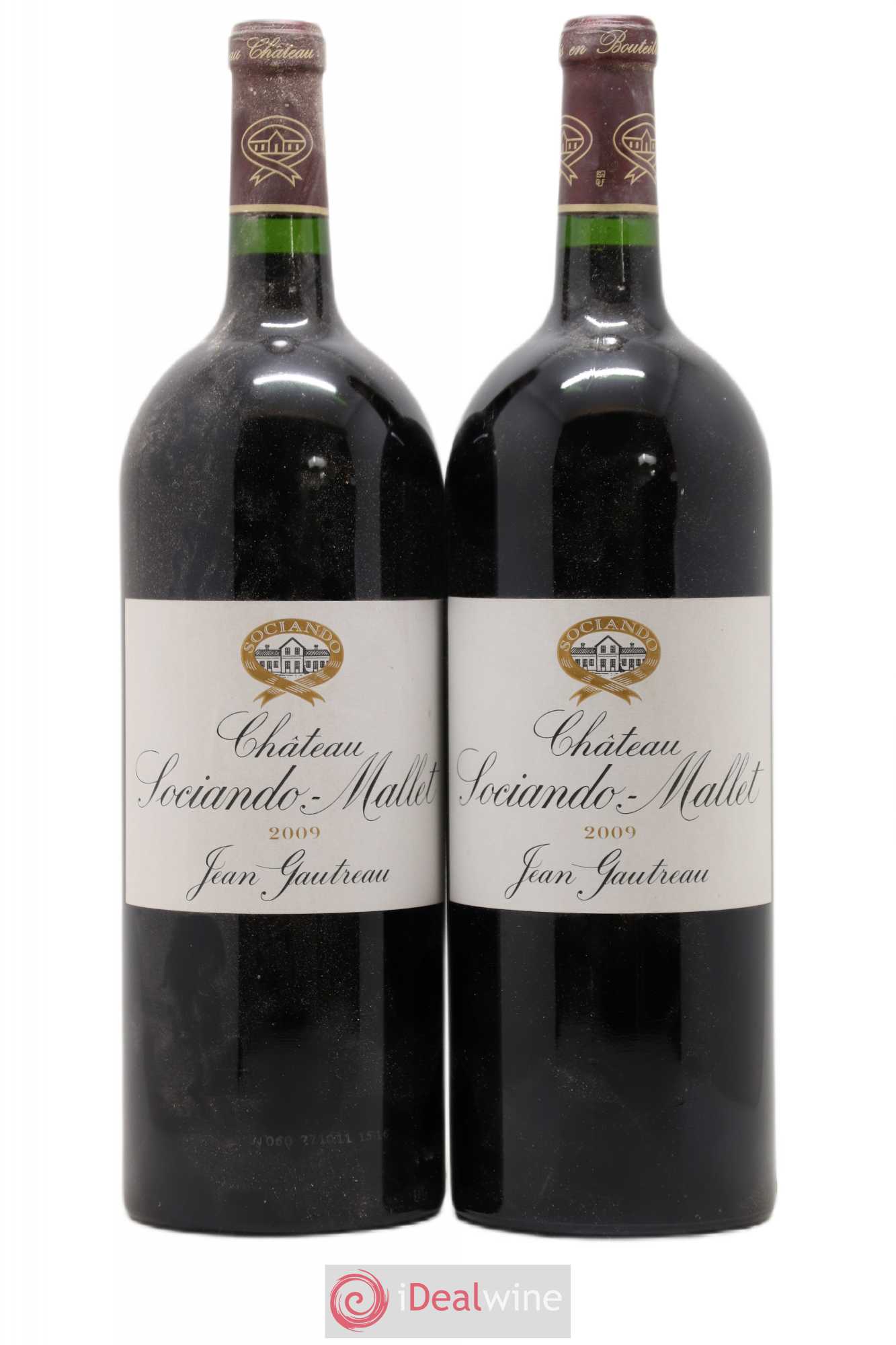 Château Sociando Mallet 2009 - Lot de 2 magnums - 0