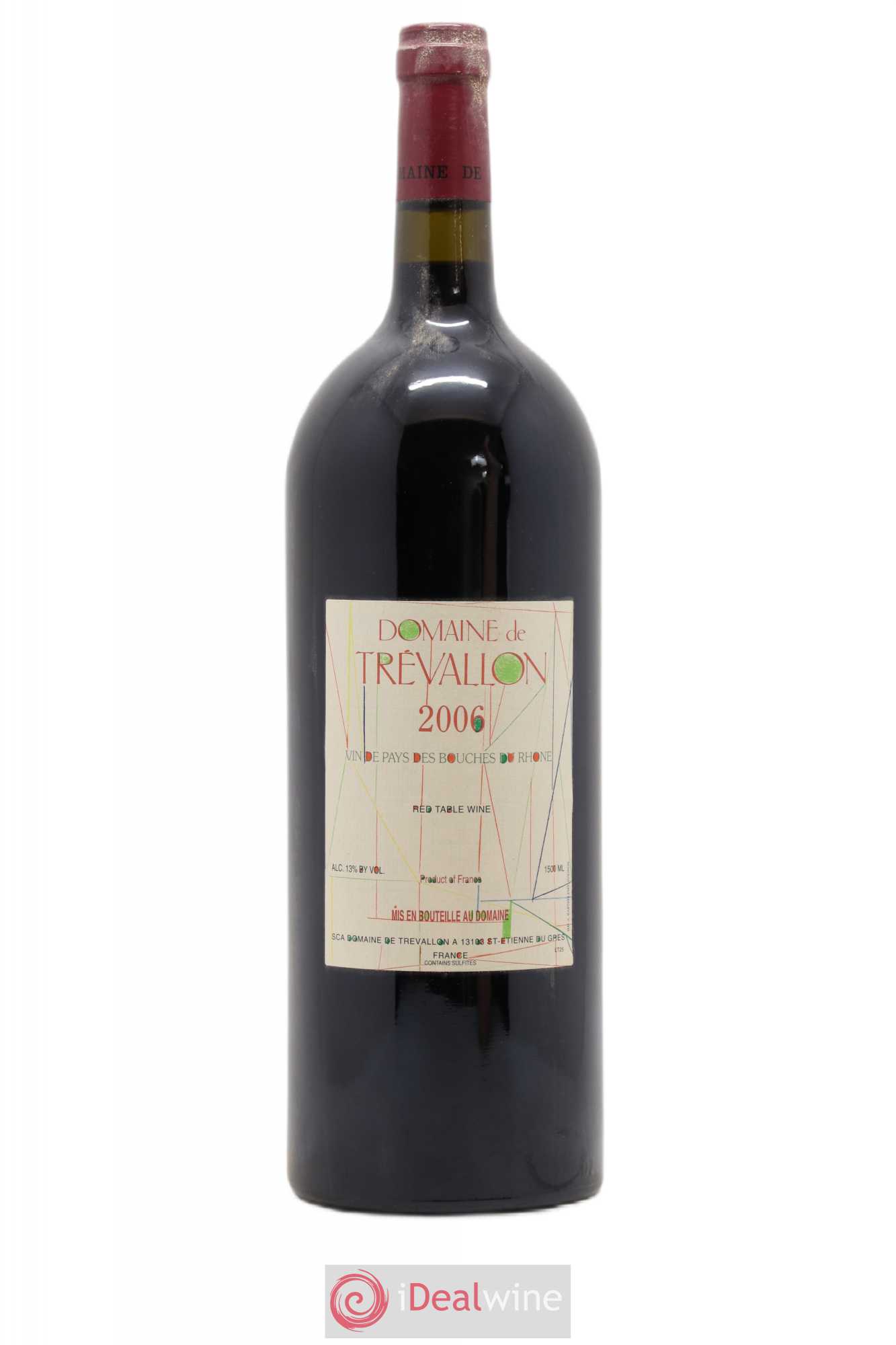 VDP Bouches du Rhône Trévallon (Domaine de) Eloi Dürrbach 2006 - Lot de 1 magnum - 0