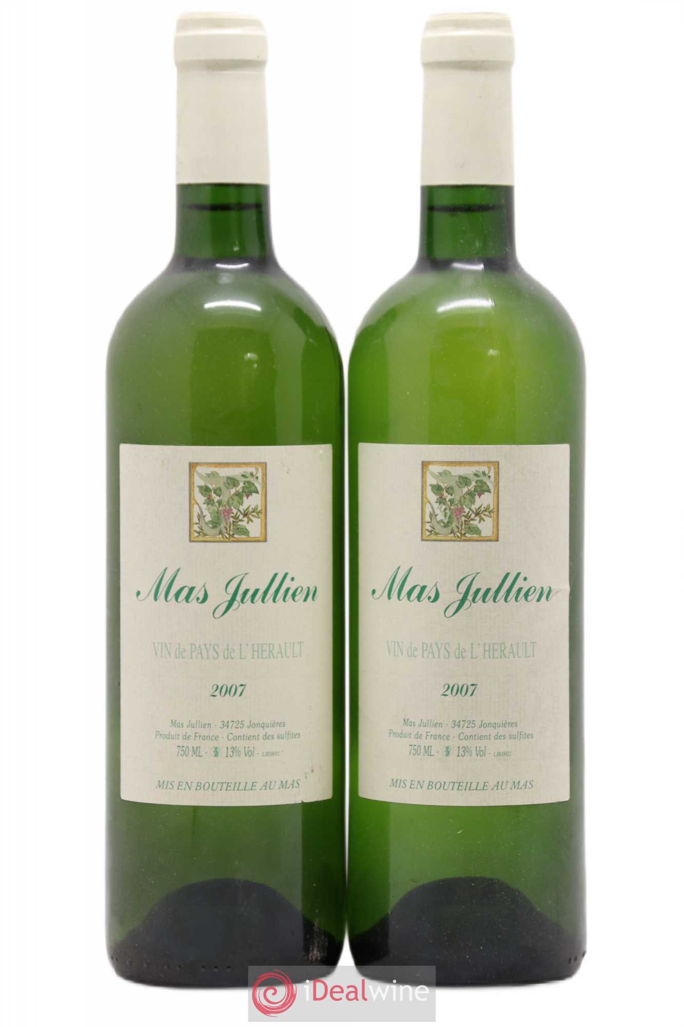 Pays d'Hérault Mas Jullien Olivier Jullien 2007 - Lot de 2 bouteilles - 0