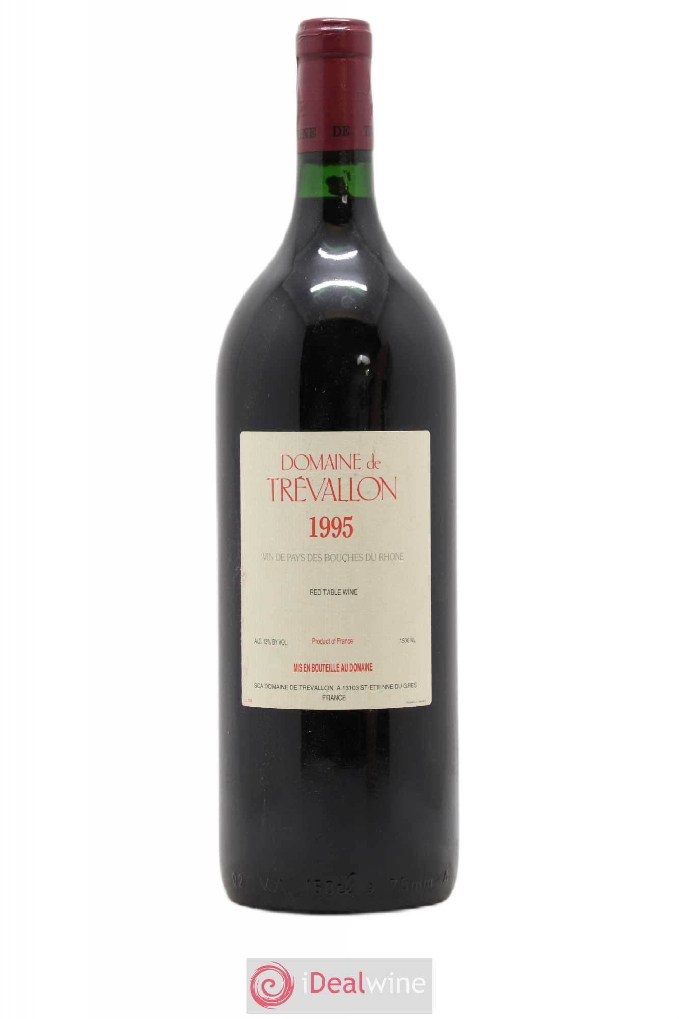 VDP Bouches du Rhône Trévallon (Domaine de) Eloi Dürrbach 1995 - Lot de 1 magnum - 0