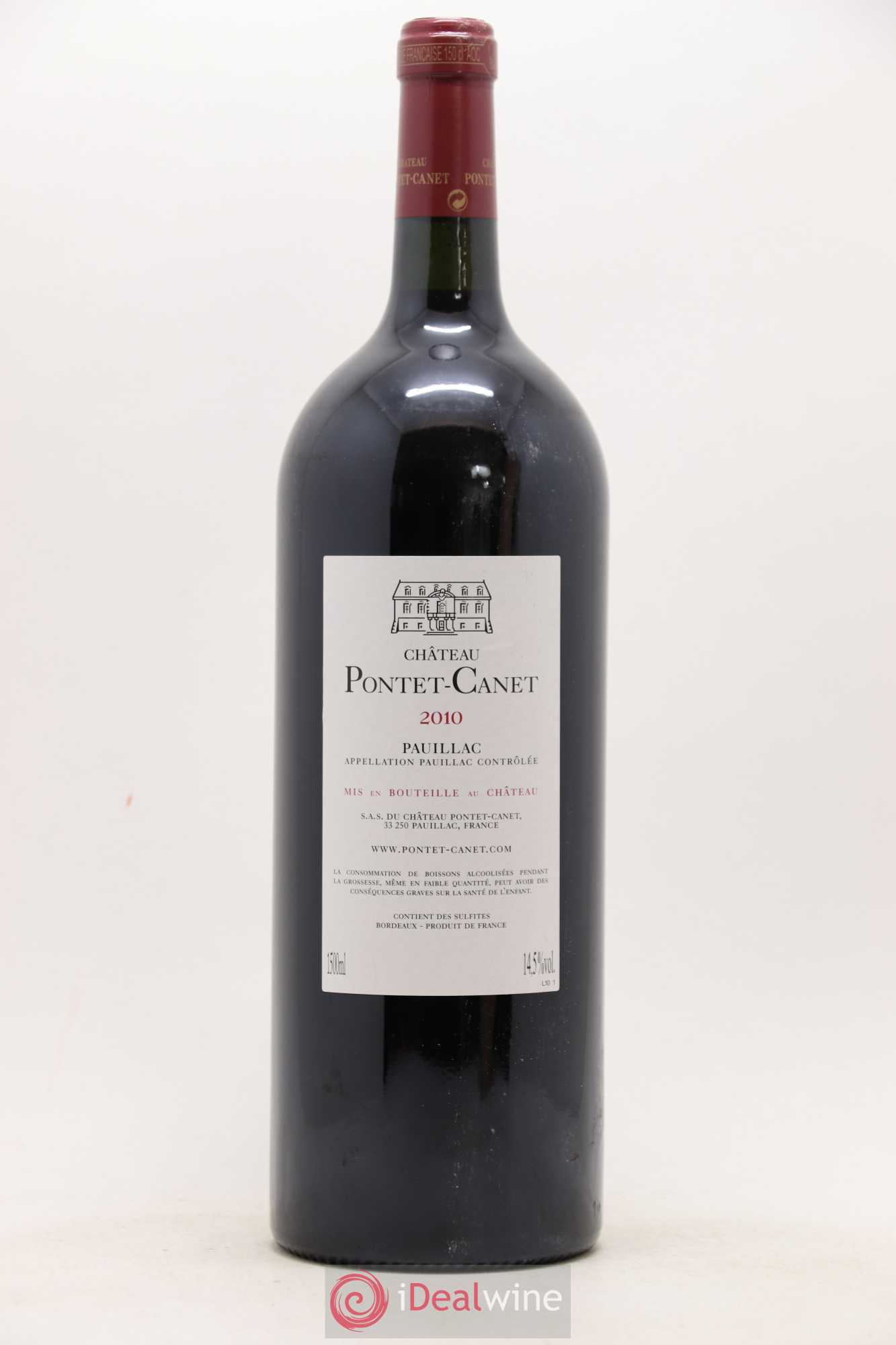 Château Pontet Canet 5ème Grand Cru Classé 2010 - Lot de 1 magnum - 1
