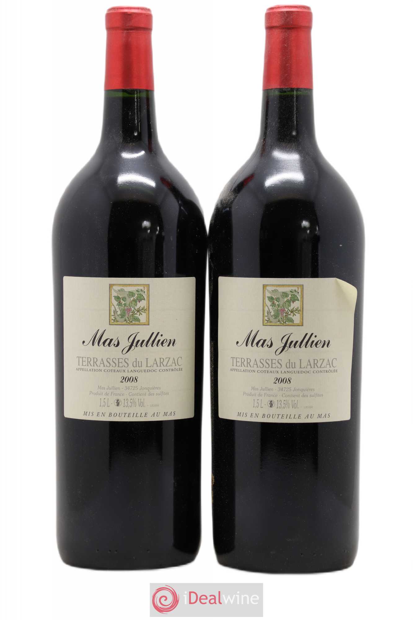 Terrasses du Larzac Mas Jullien Olivier Jullien 2008 - Lot de 2 magnums - 0