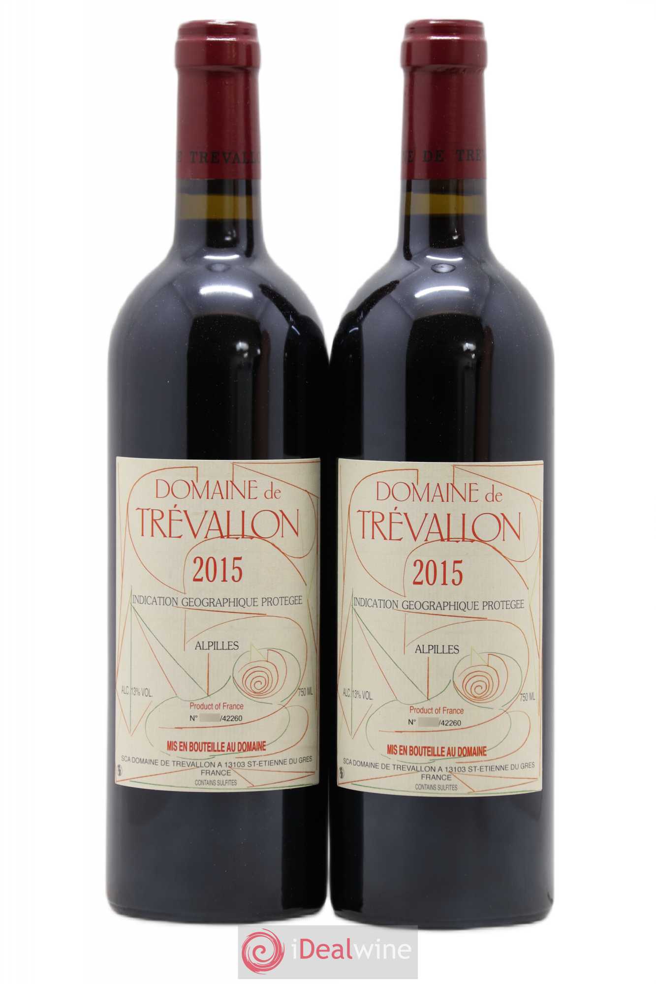 Alpilles Trévallon (Domaine de) Eloi Dürrbach 2015 - Lot de 2 bouteilles - 0