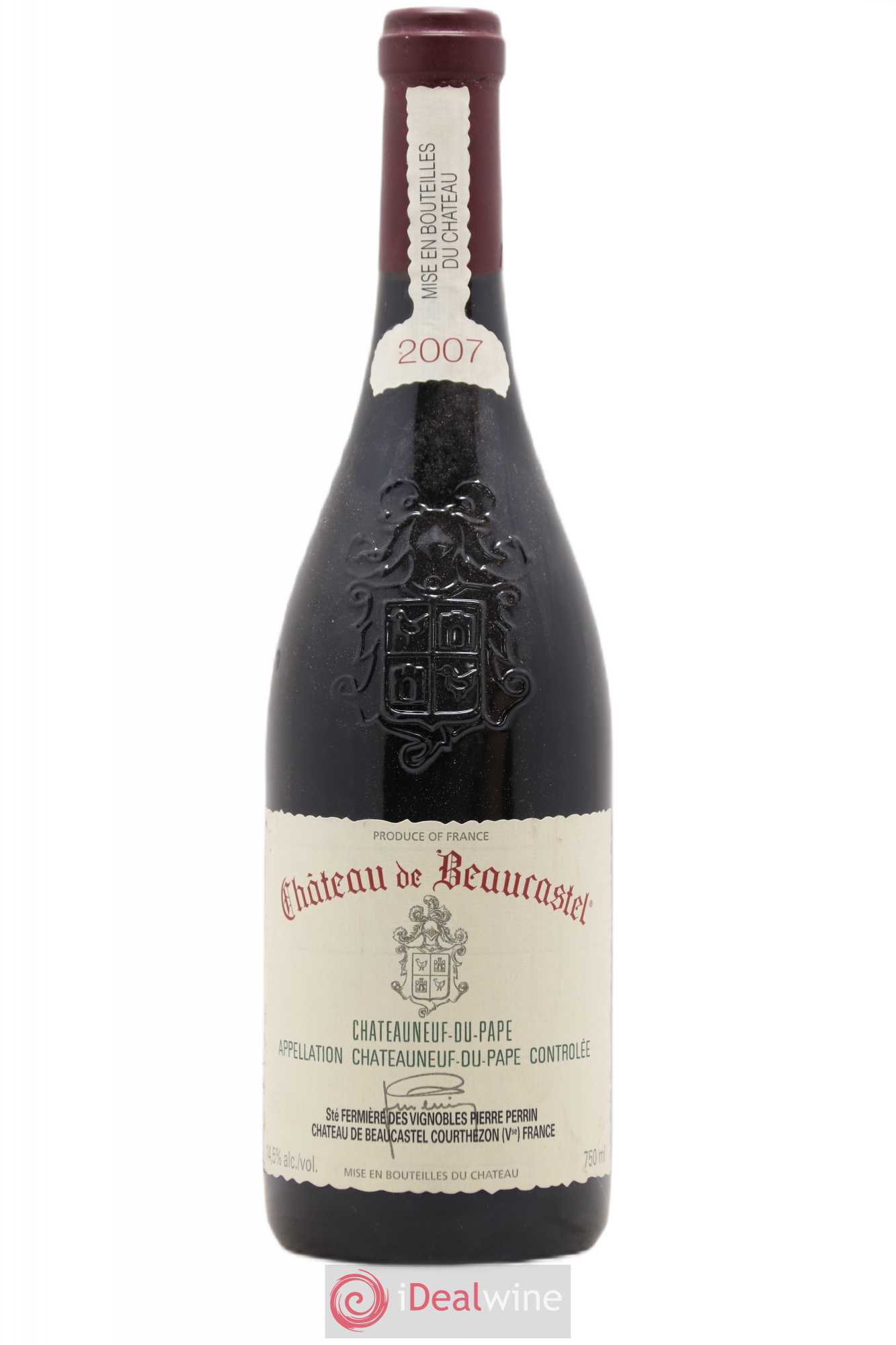 Châteauneuf-du-Pape Château de Beaucastel Famille Perrin 2007 - Lot de 1 bouteille - 0