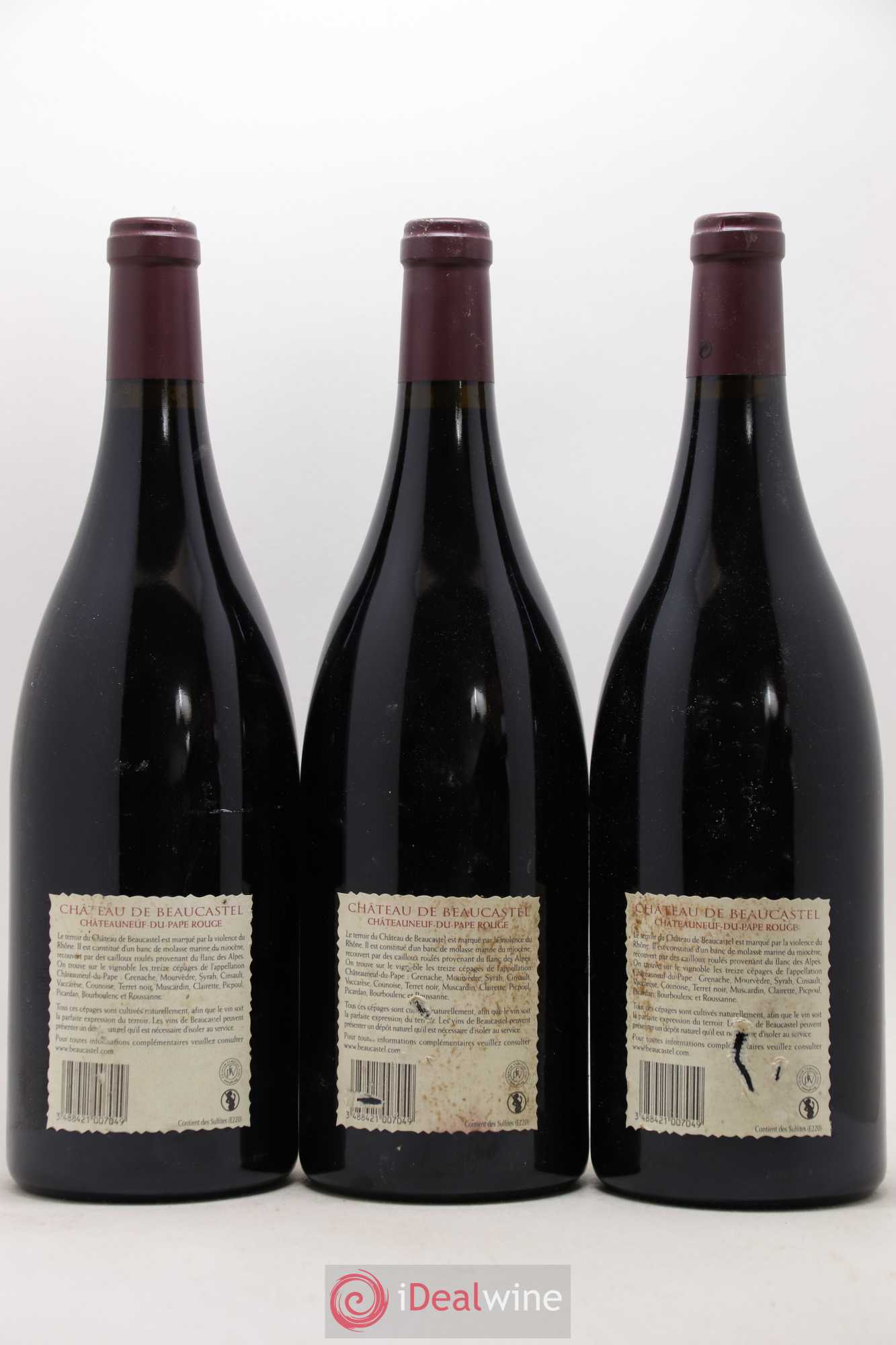 Châteauneuf-du-Pape Château de Beaucastel Famille Perrin 2007 - Lot de 3 magnums - 1