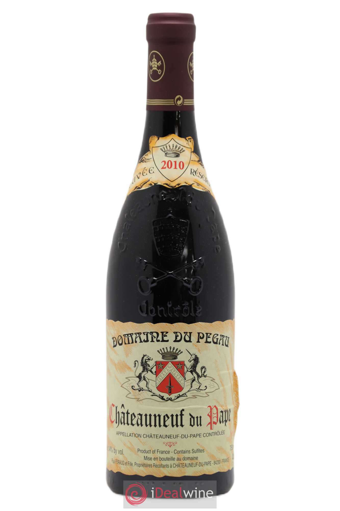 Châteauneuf-du-Pape Domaine du Pégau Cuvée Réservée Paul et Laurence Féraud 2010 - Lot de 1 bouteille - 0