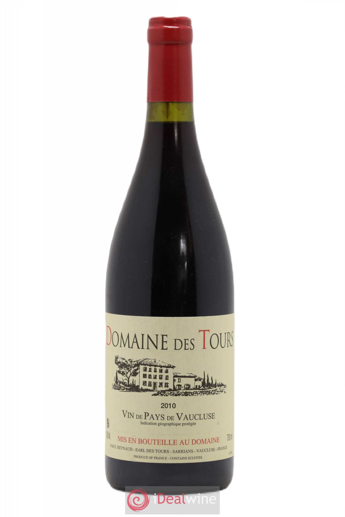 Vaucluse (Vin de Pays de Vaucluse) Domaine des Tours Emmanuel Reynaud 2010 - Lot de 1 bouteille - 0