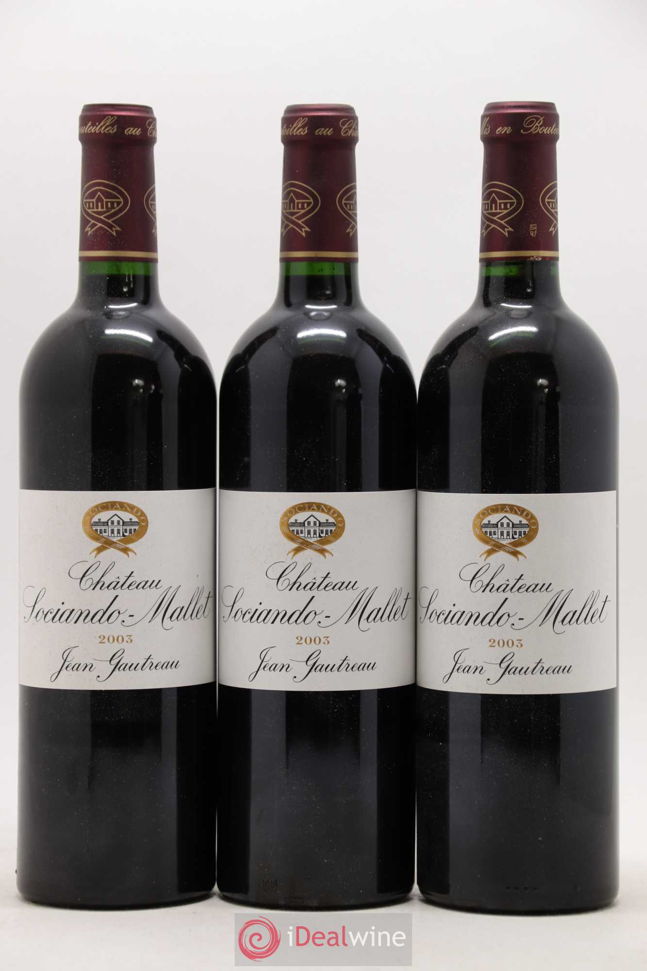 Château Sociando Mallet 2003 - Lot de 12 bouteilles - 1