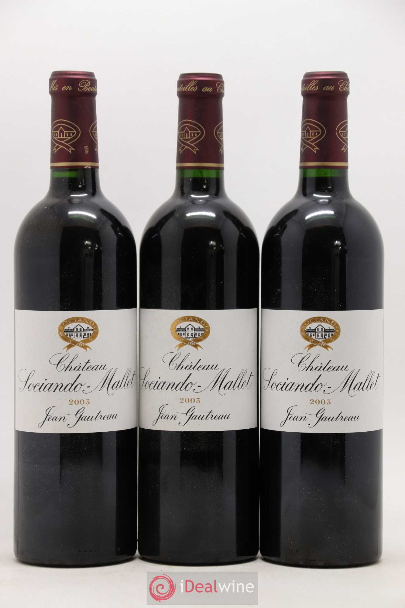 Château Sociando Mallet 2003 - Lot de 12 bouteilles - 2