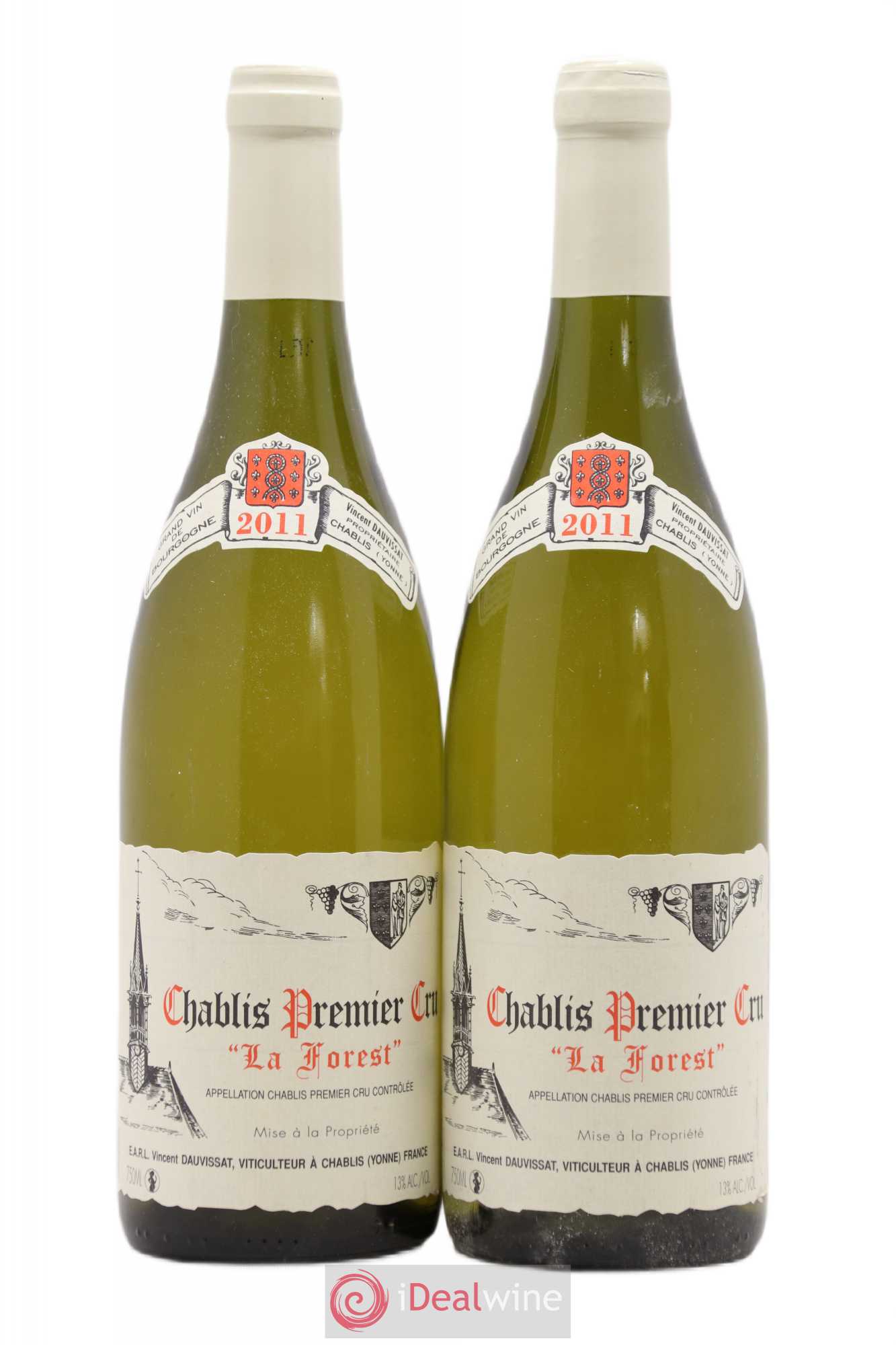 Chablis 1er Cru La Forest Vincent Dauvissat (Domaine) 2011 - Lot de 2 bouteilles - 0