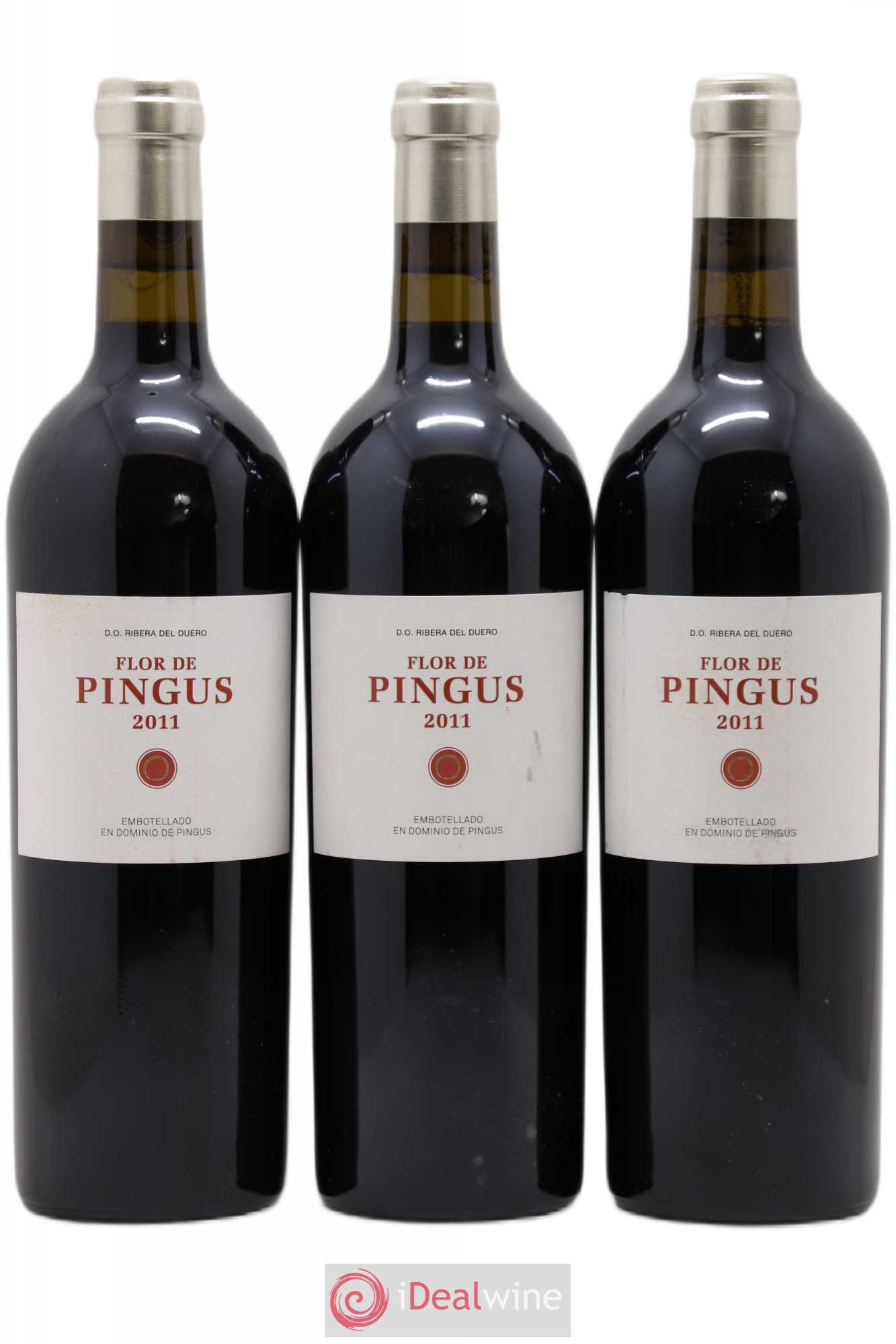 Ribera Del Duero Flor de Pingus Dominio de Pingus - Peter Sisseck 2011 - Lot de 3 bouteilles - 0