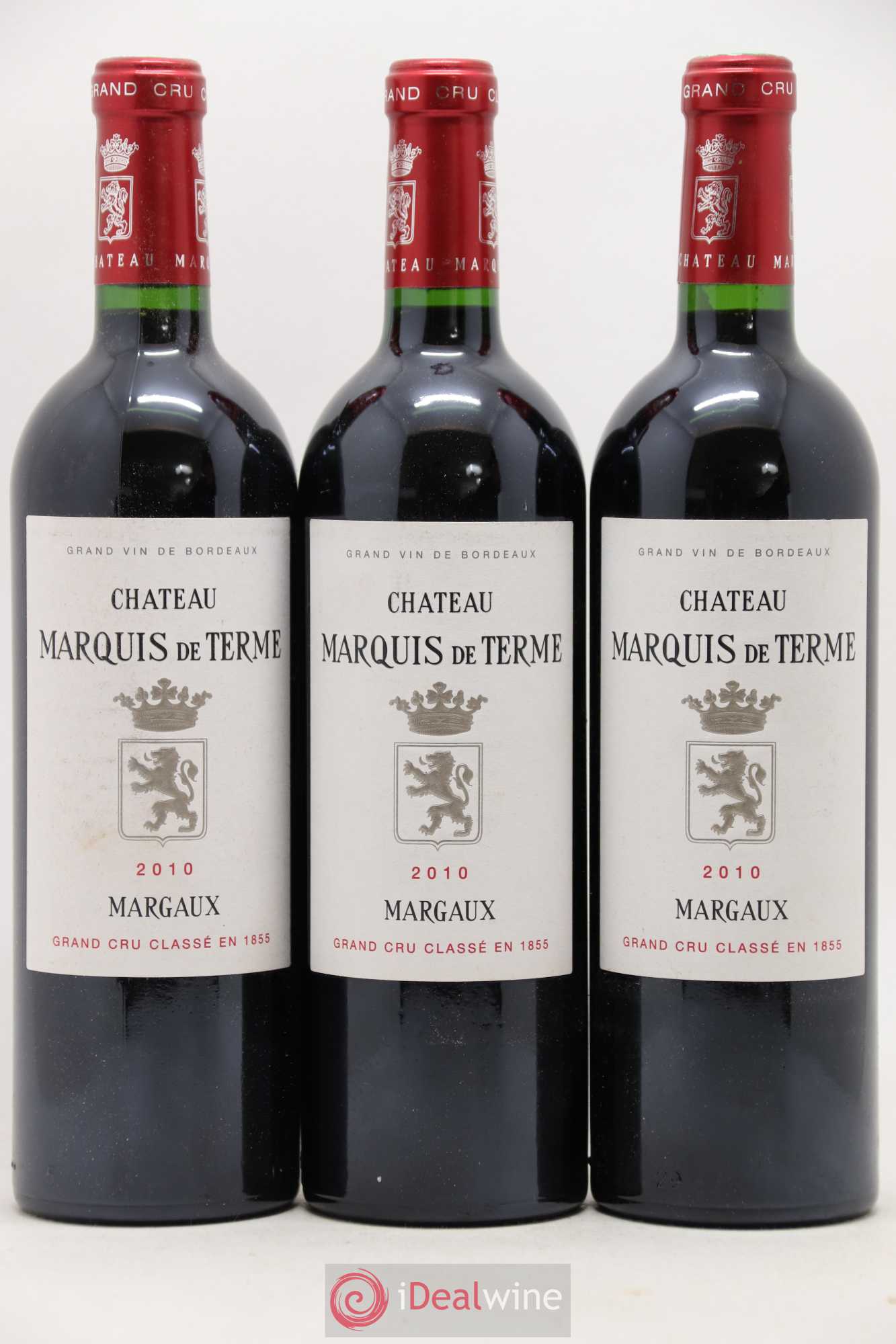 Château Marquis de Terme 4ème Grand Cru Classé 2010 - Lot de 6 bouteilles - 1
