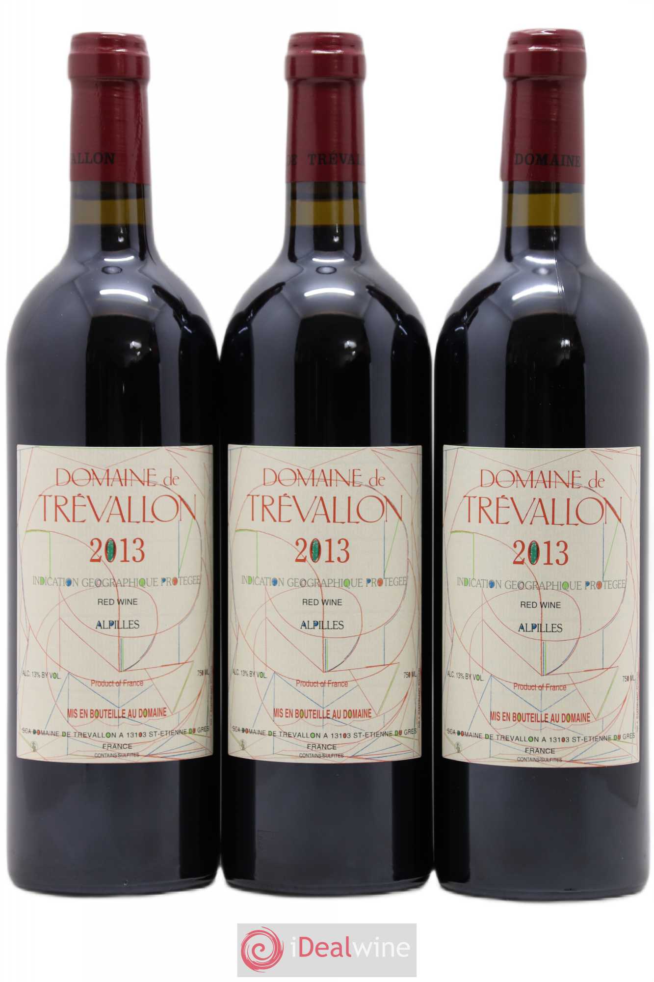 Alpilles Trévallon (Domaine de) Eloi Dürrbach 2013 - Lot de 3 bouteilles - 0