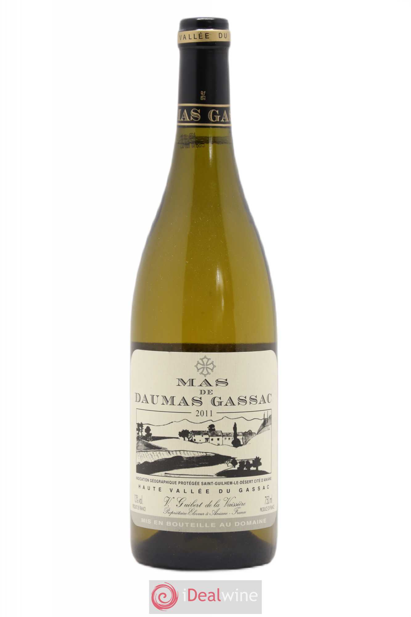 Saint-Guilhem-le-Désert - Cité d'Aniane Mas Daumas Gassac Famille Guibert de La Vaissière 2011 - Lot de 1 bouteille - 0