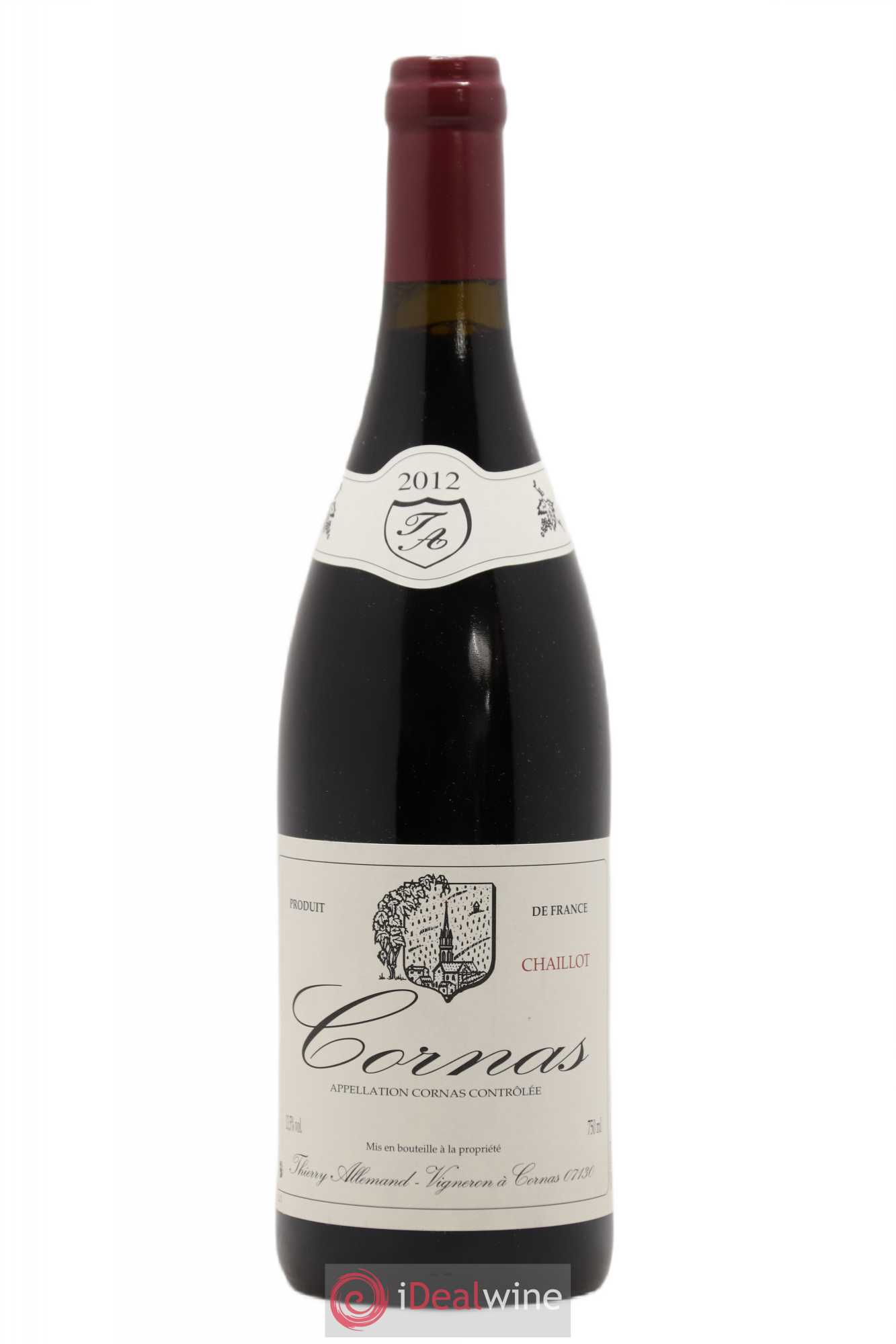 Cornas Chaillot Thierry Allemand 2012 - Lot de 1 bouteille - 0