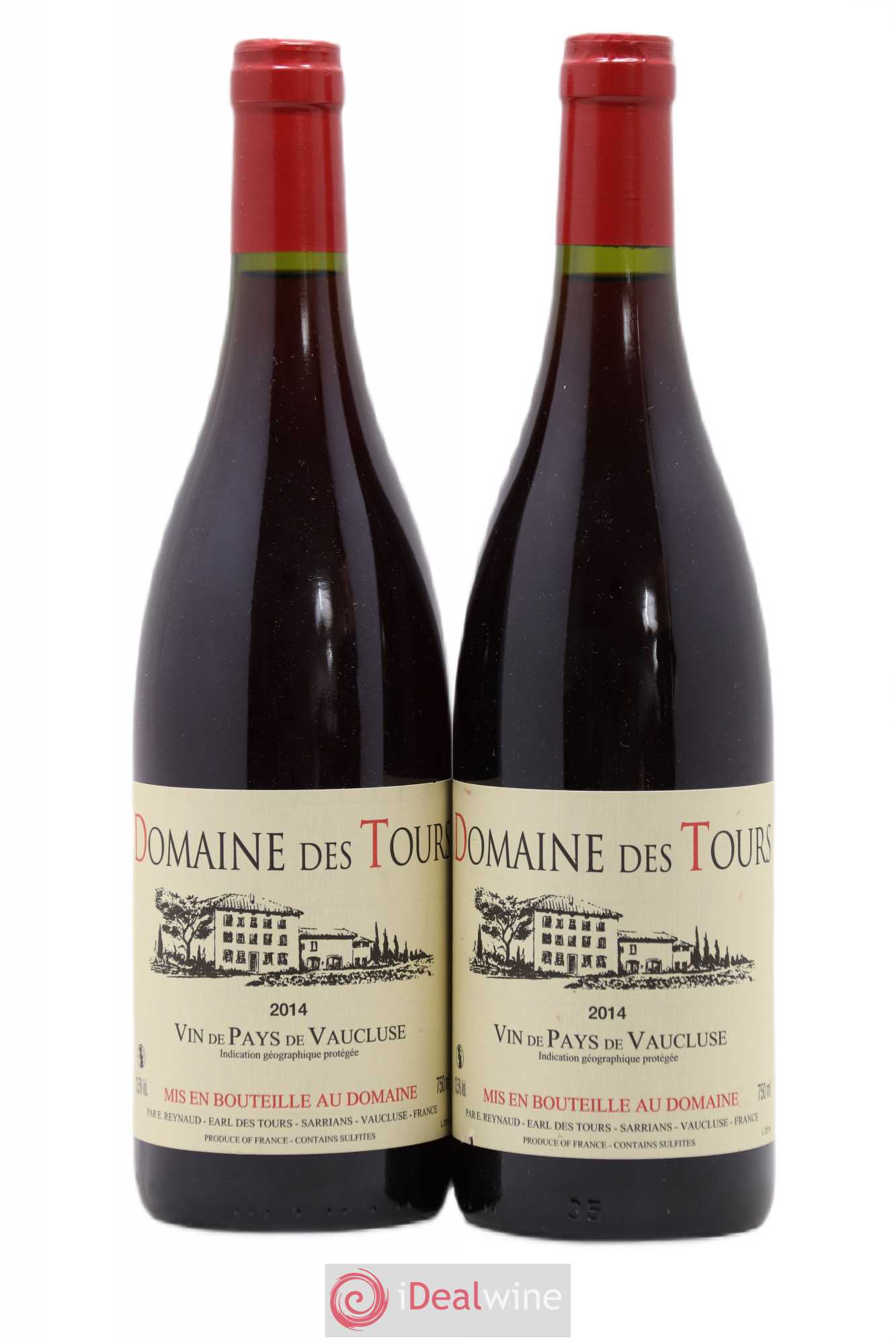 Vaucluse (Vin de Pays de Vaucluse) Domaine des Tours Emmanuel Reynaud 2014 - Lot de 2 bouteilles - 0