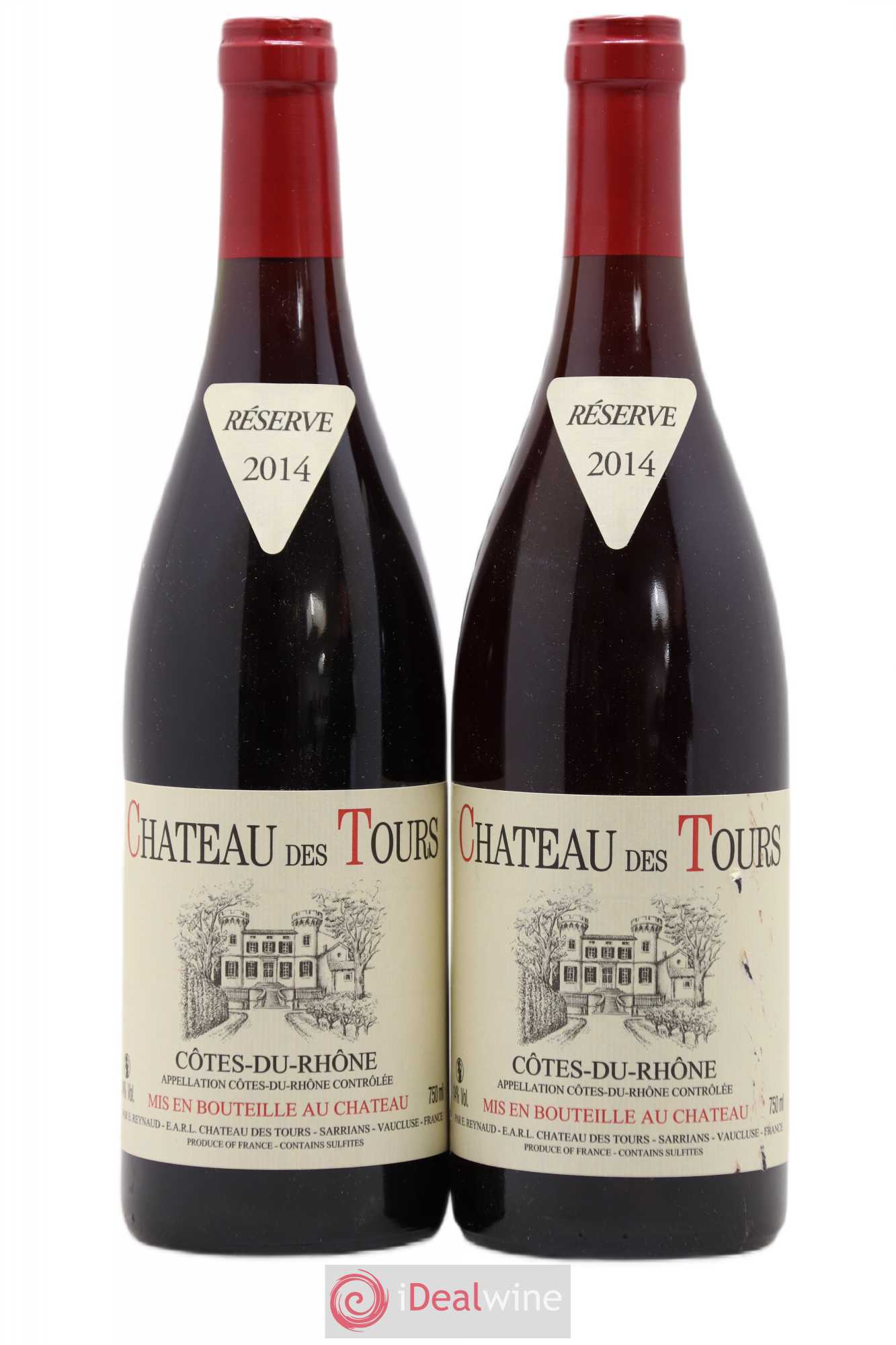 Côtes-du-Rhône Château des Tours Emmanuel Reynaud 2014 - Lot de 2 bouteilles - 0