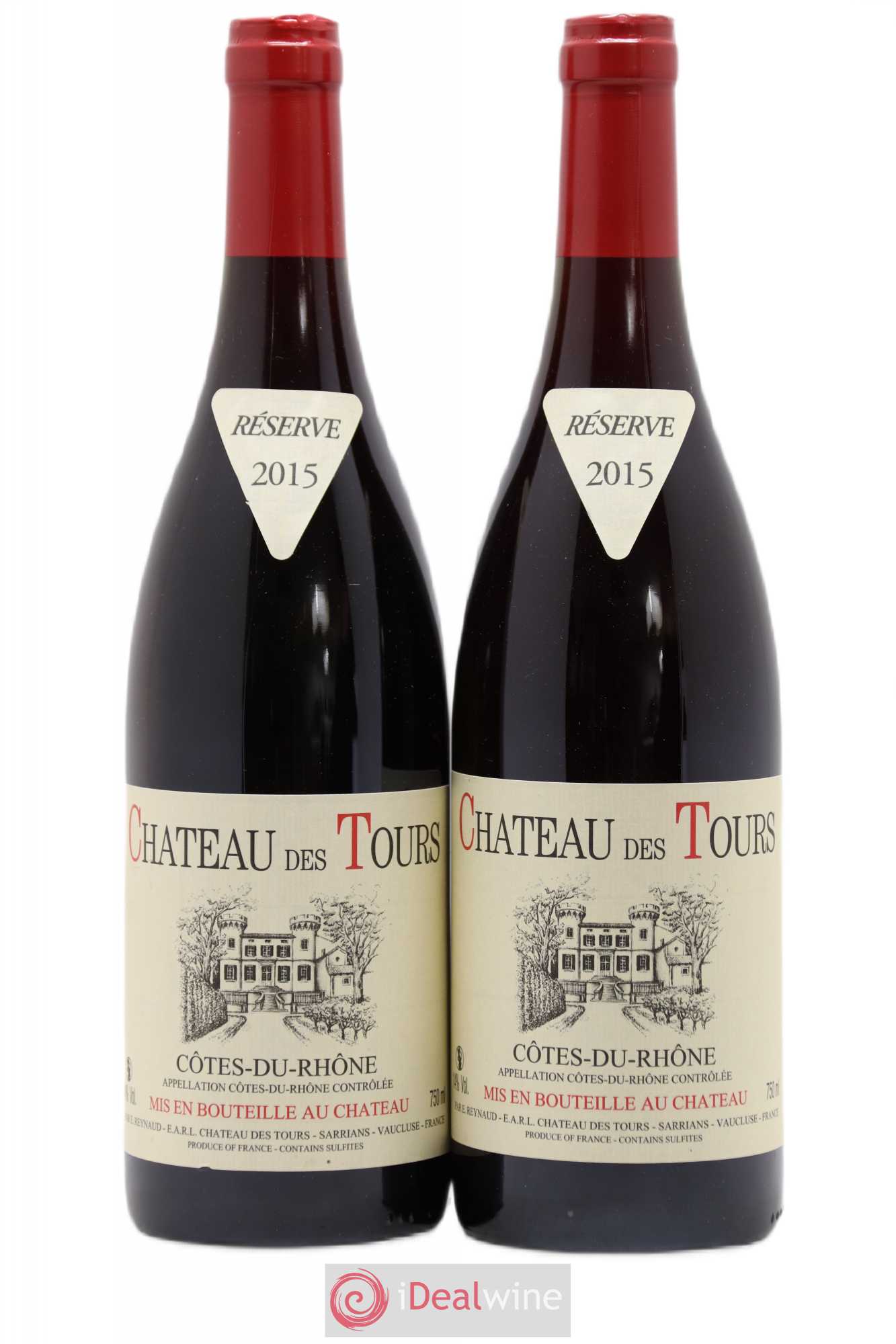 Côtes-du-Rhône Château des Tours Emmanuel Reynaud 2015 - Lot de 2 bouteilles - 0