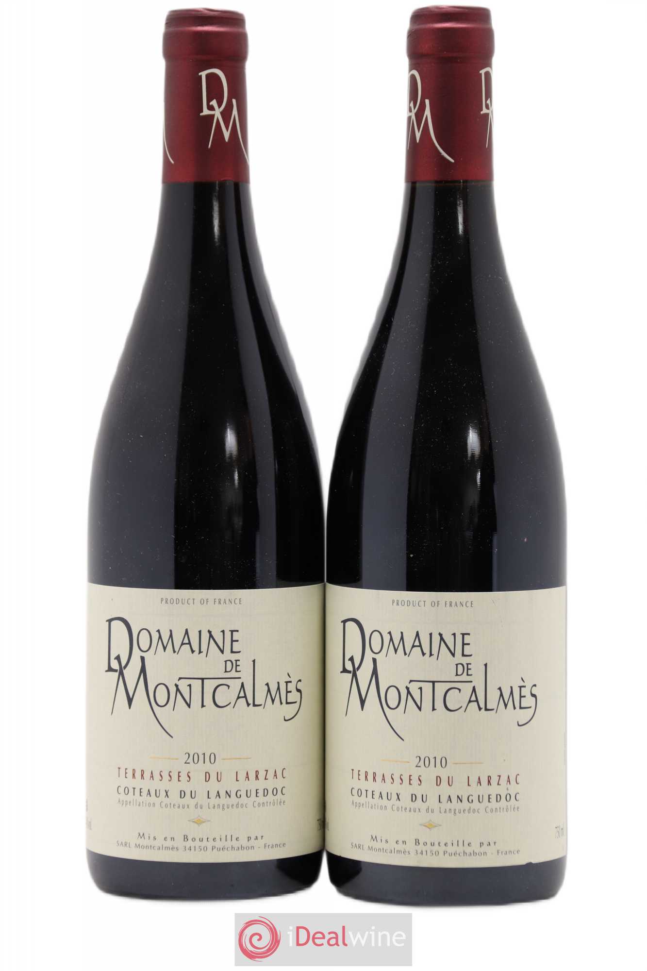 Terrasses du Larzac Domaine de Montcalmès Frédéric Pourtalié 2010 - Lot de 2 bouteilles - 0