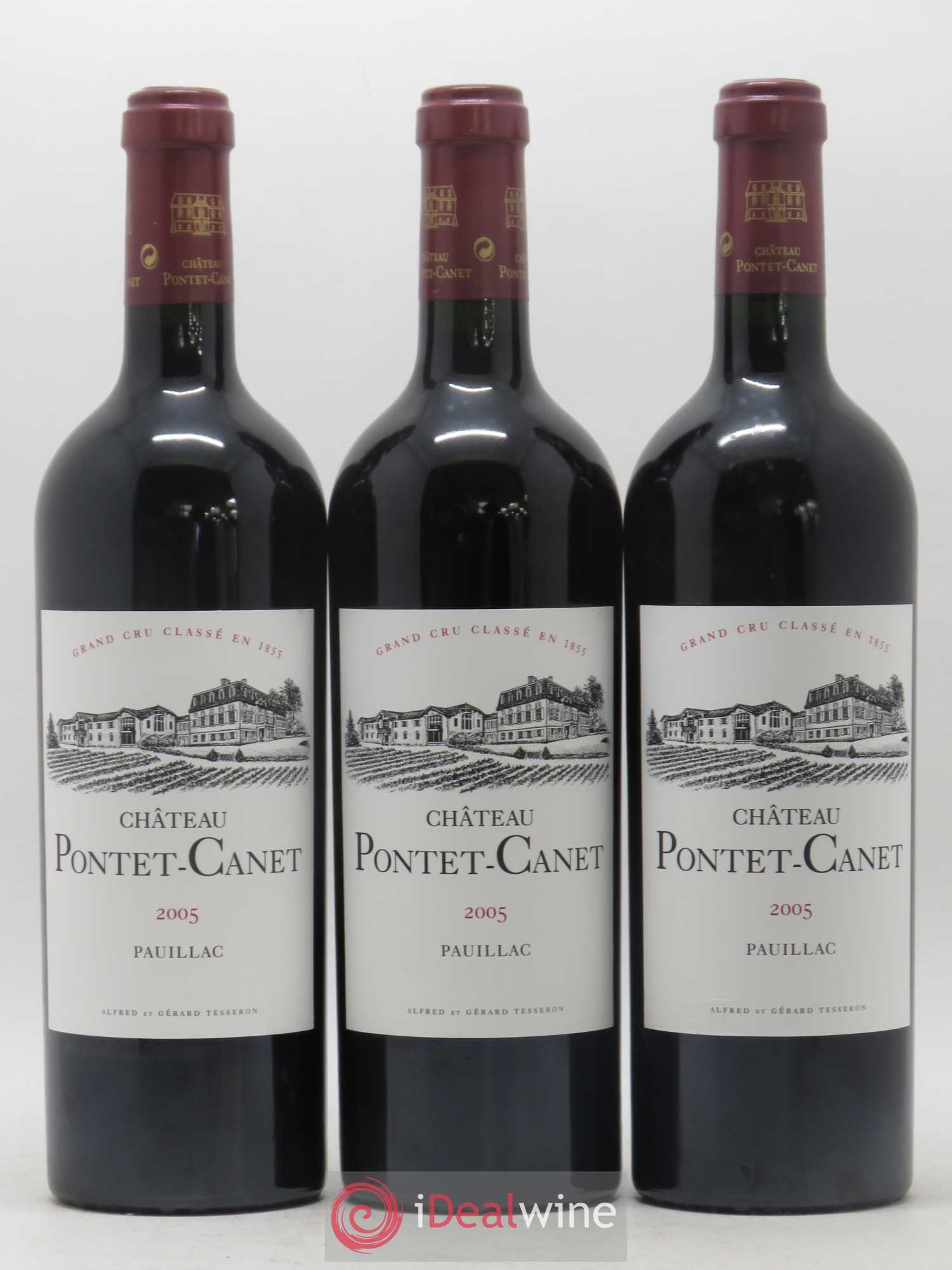 Château Pontet Canet 5ème Grand Cru Classé 2005 - Lot de 12 bouteilles - 1