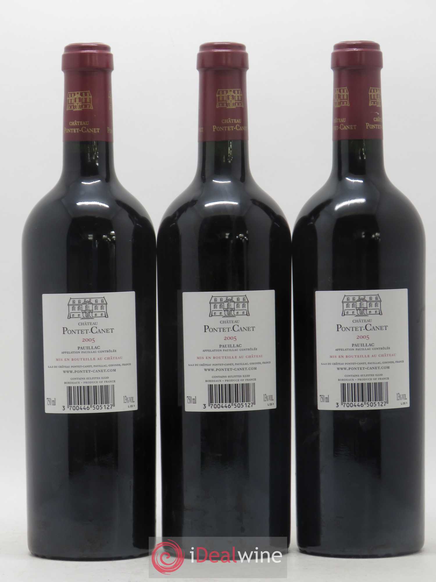 Château Pontet Canet 5ème Grand Cru Classé 2005 - Lot de 12 bouteilles - 7