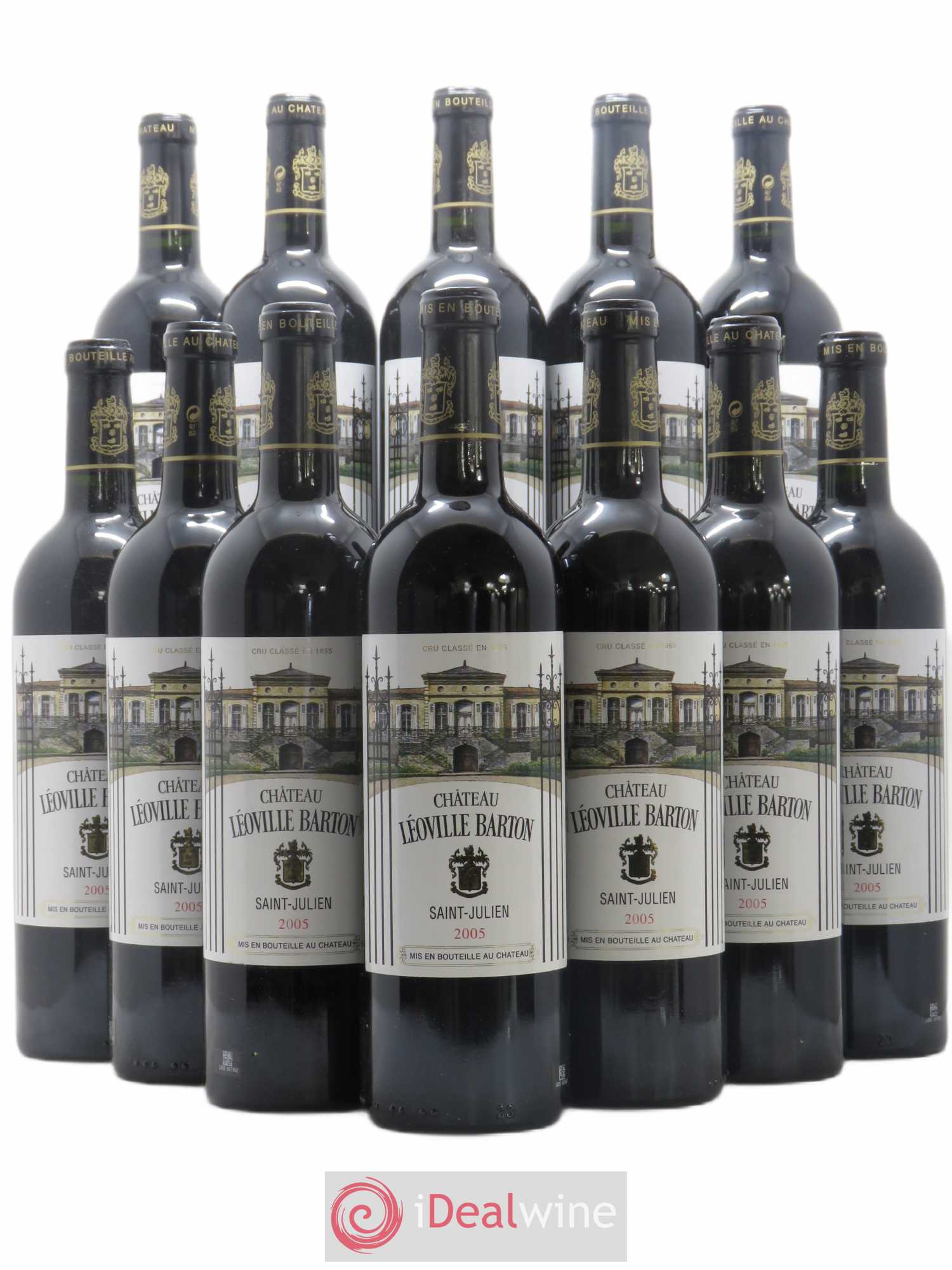 Château Léoville Barton 2ème Grand Cru Classé 2005 - Lot de 12 bouteilles - 0