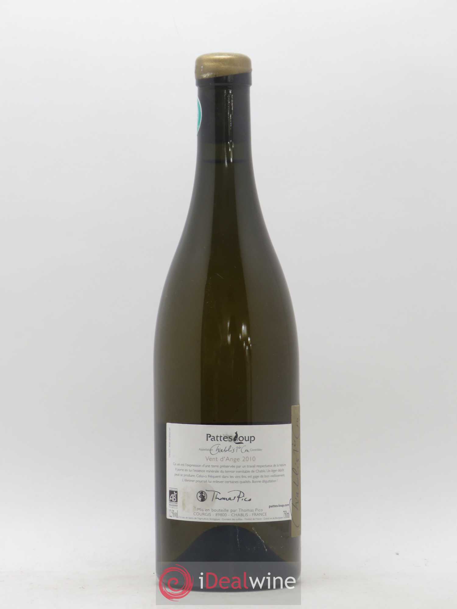 Chablis 1er Cru Côte de Jouan Thomas Pico vent d'ange 2010 - Posten von 1 Flasche - 1