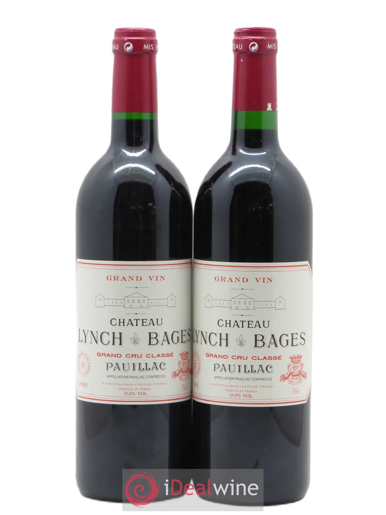 Château Lynch Bages 5ème Grand Cru Classé 1995 - Lot de 2 bouteilles - 0