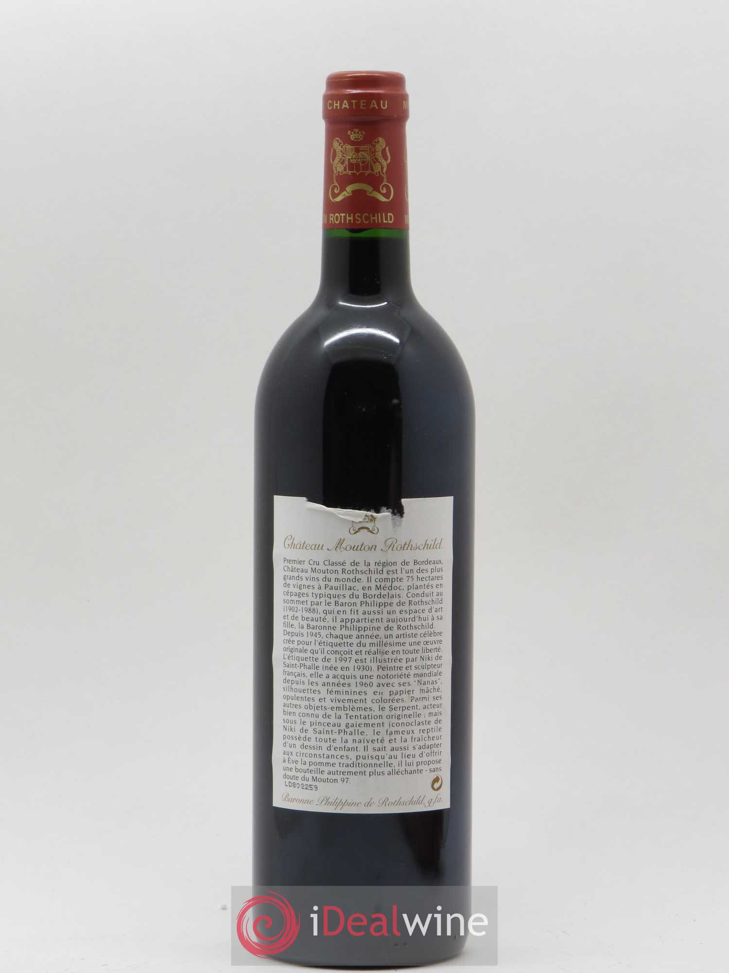 Château Mouton Rothschild 1er Grand Cru Classé 1997 - Lot de 1 bouteille - 1