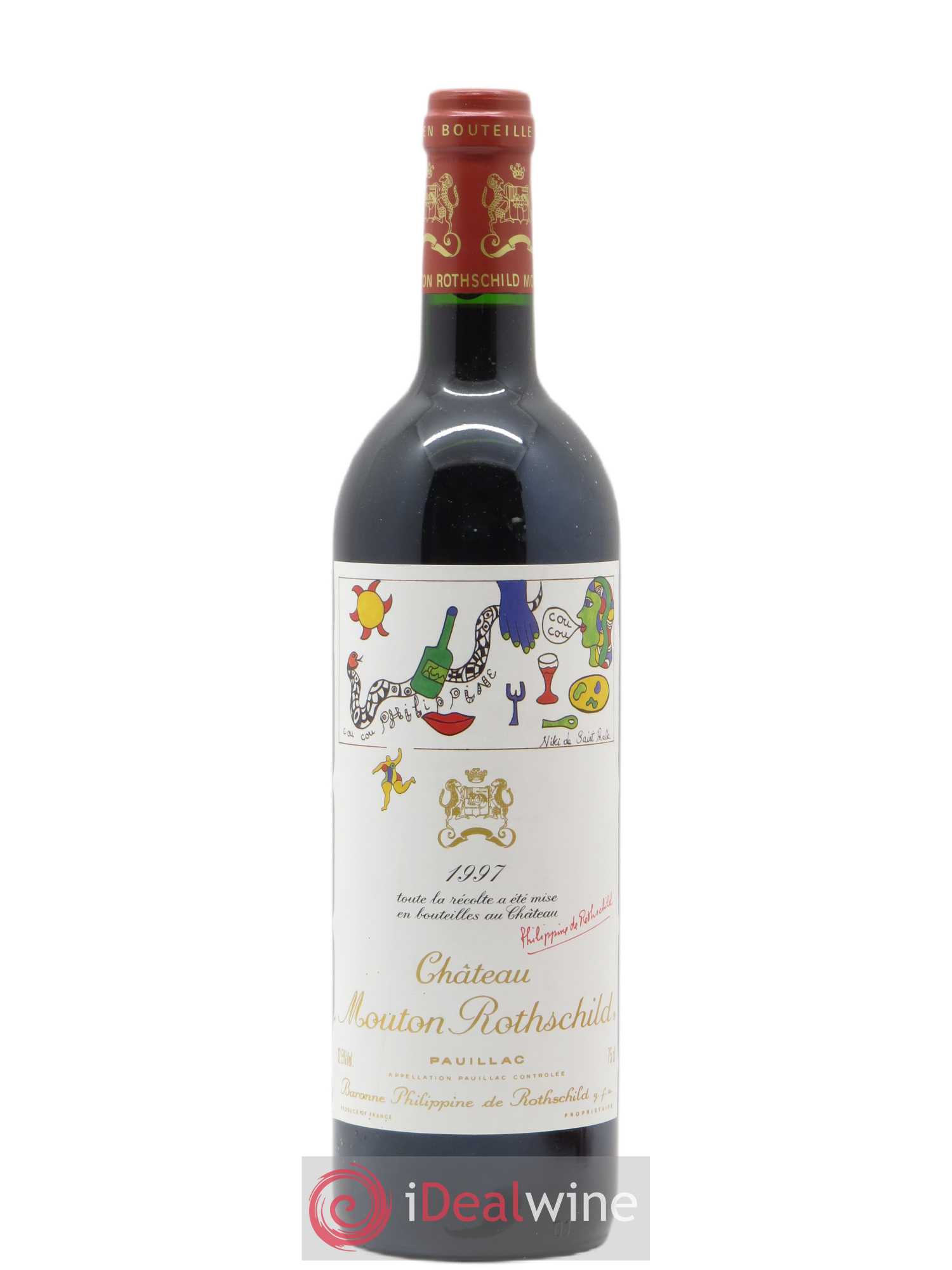Château Mouton Rothschild 1er Grand Cru Classé 1997 - Lot de 1 bouteille - 0