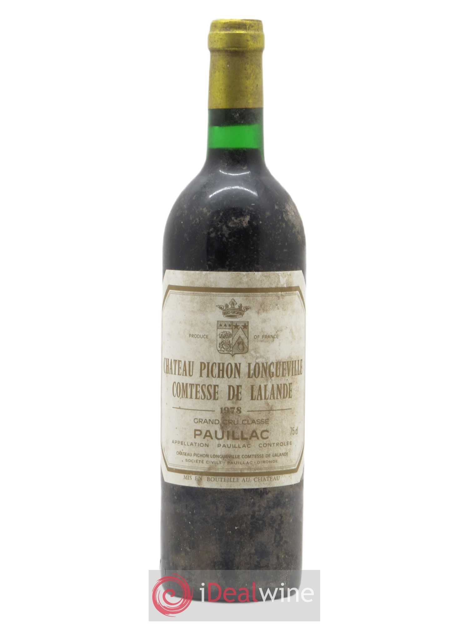 Château Pichon Longueville Comtesse de Lalande 2ème Grand Cru Classé 1978 - Lot de 1 bouteille - 0
