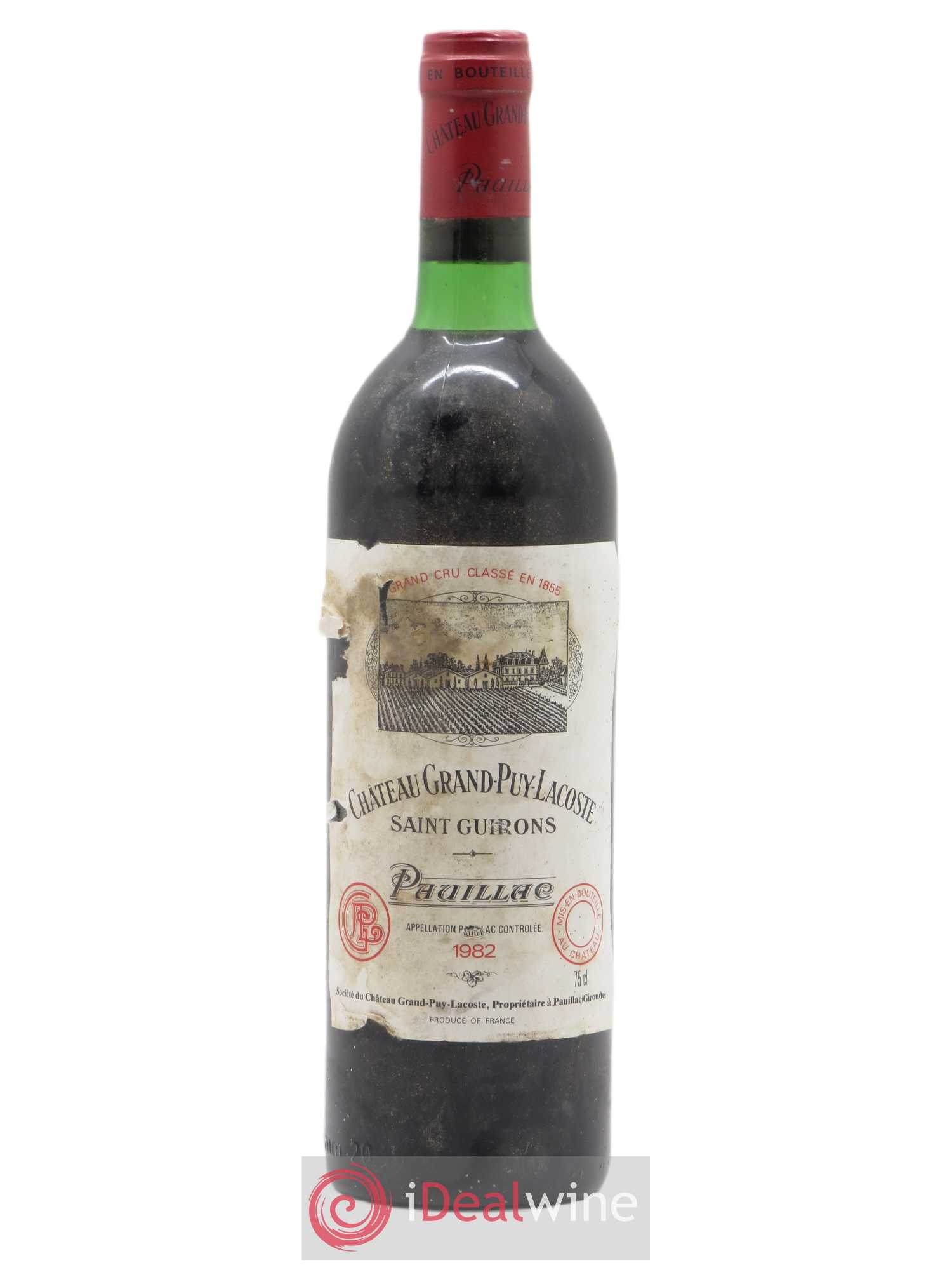 Château Grand Puy Lacoste 5ème Grand Cru Classé 1982 - Lot de 1 bouteille - 0