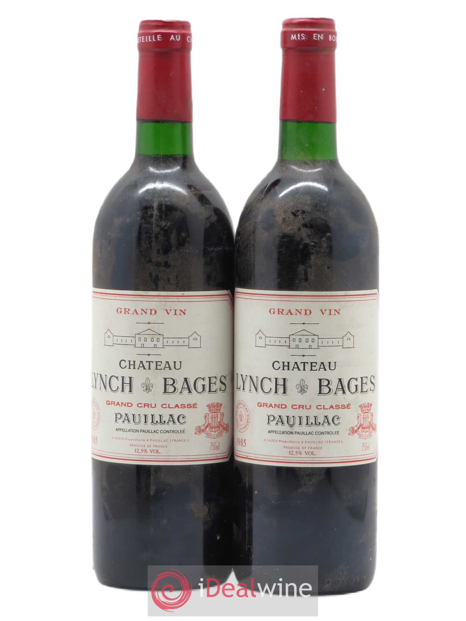 Château Lynch Bages 5ème Grand Cru Classé 1985 - Lot de 2 bouteilles - 0
