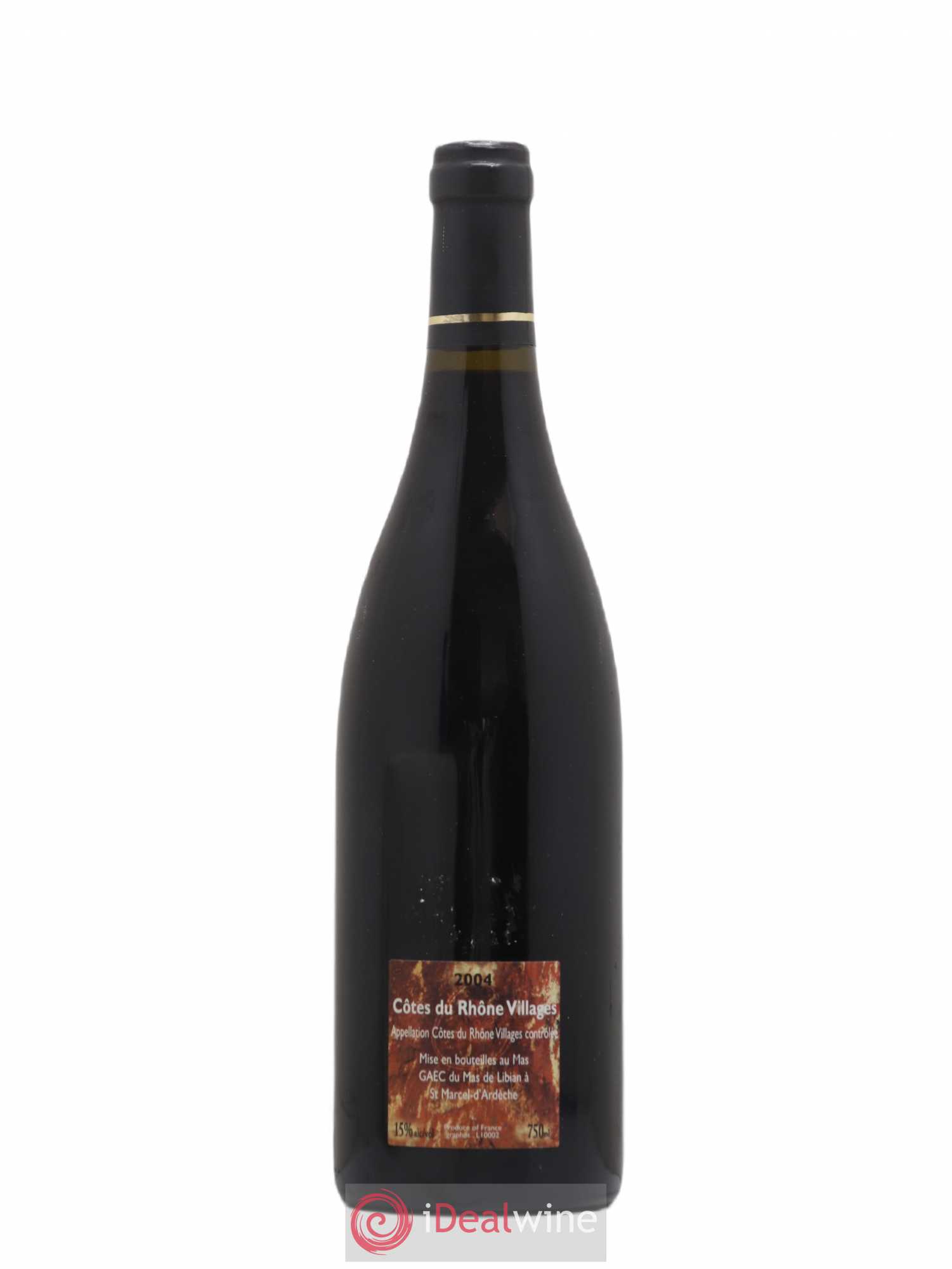 Côtes-du-Rhône La Calade Mas de Libian (sans prix de réserve) 2004 - Lot de 1 bouteille - 1